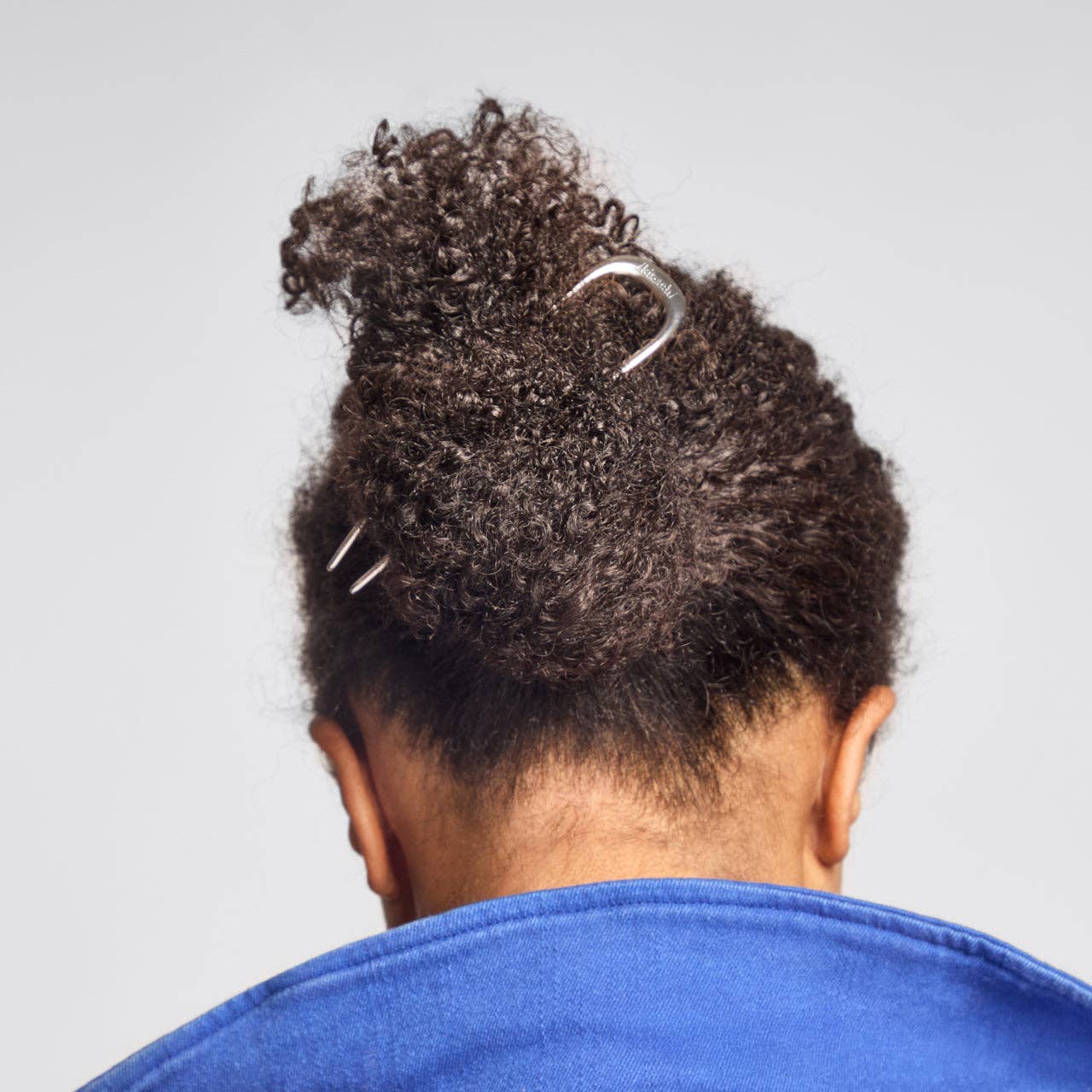 Metal French Hair Pin | Silver