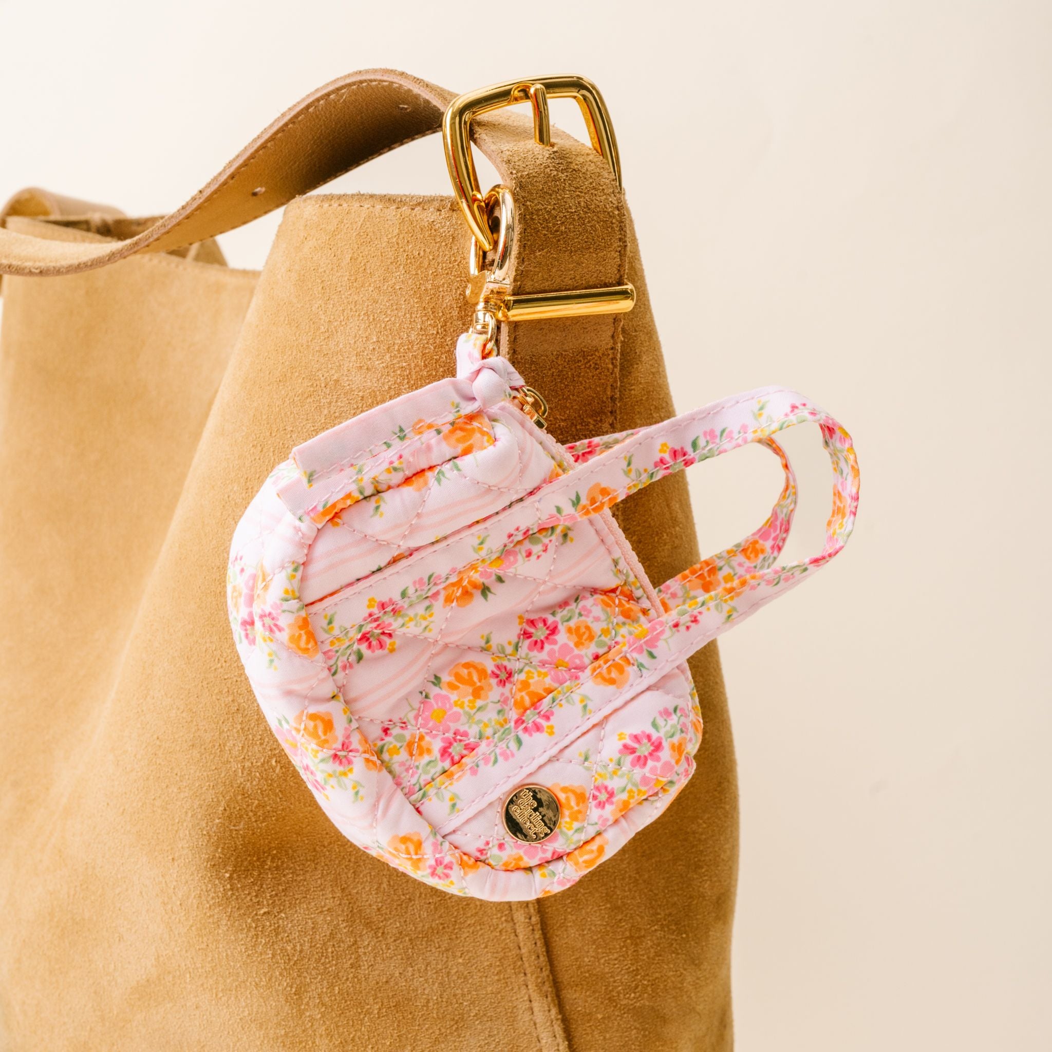 Quilted Duffle Keychain | Petal Parade Pink