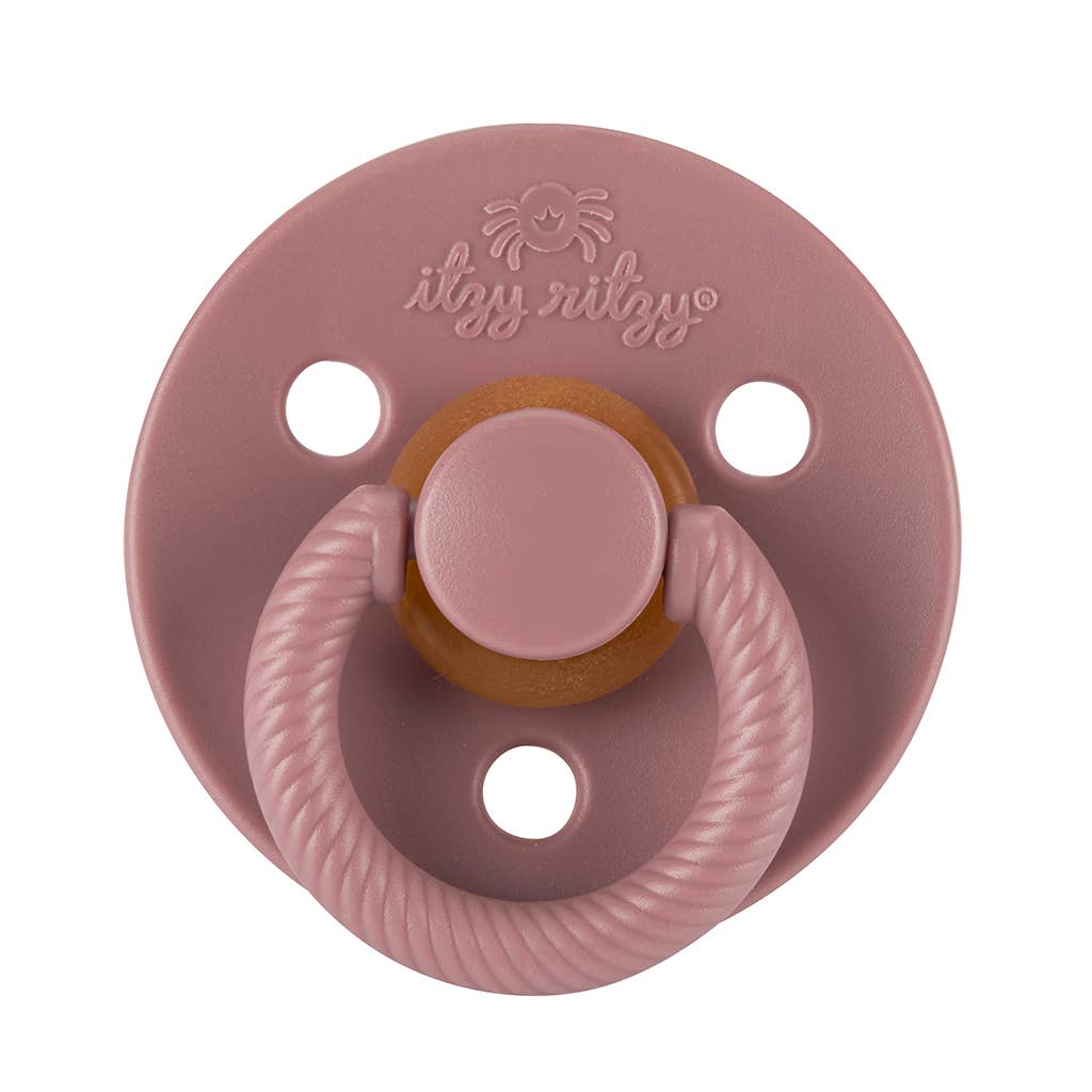 Itzy Soother™ Natural Rubber Paci Sets | Coconut + Toast