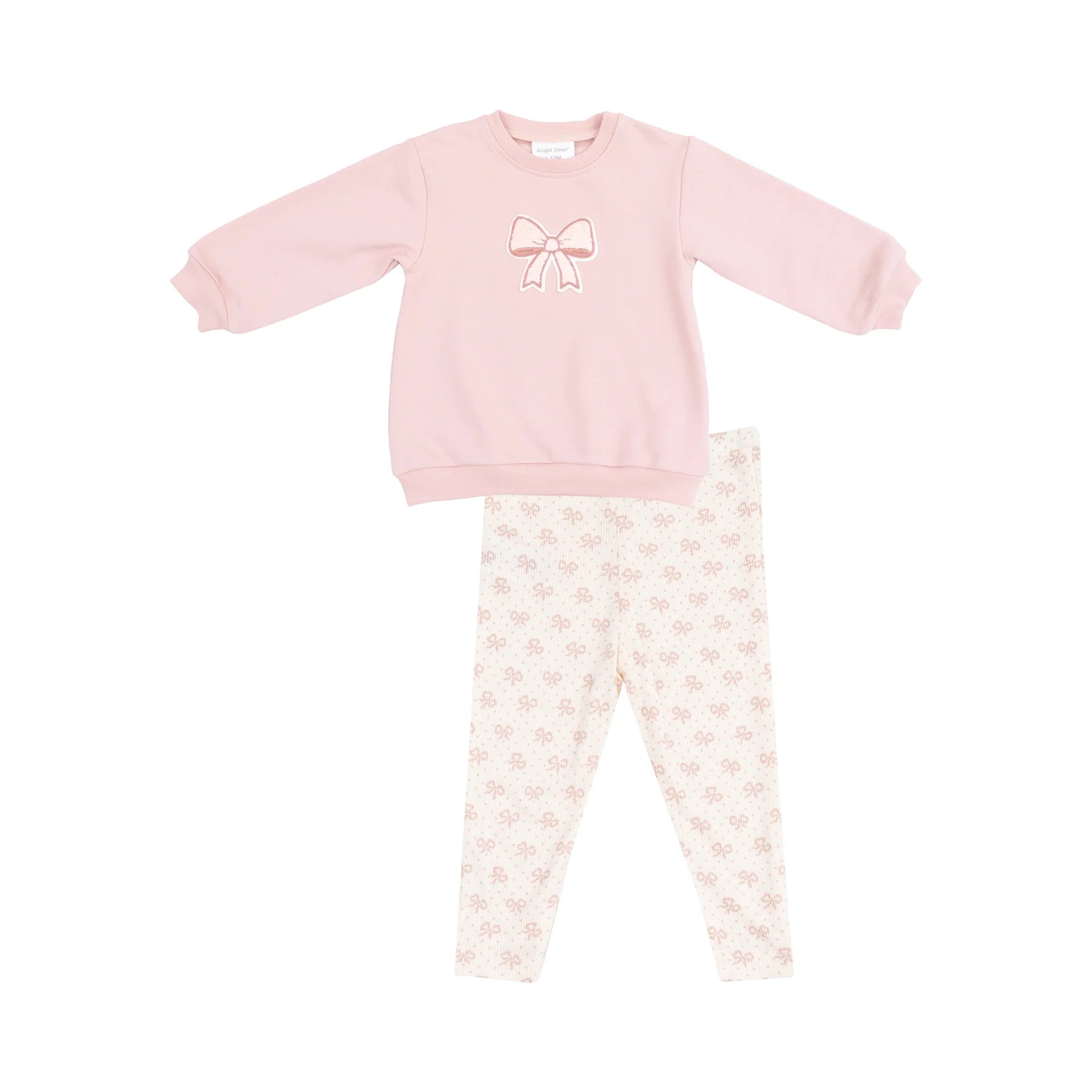 Angel Dear Sweatshirt & Leggings | Bows French Terry