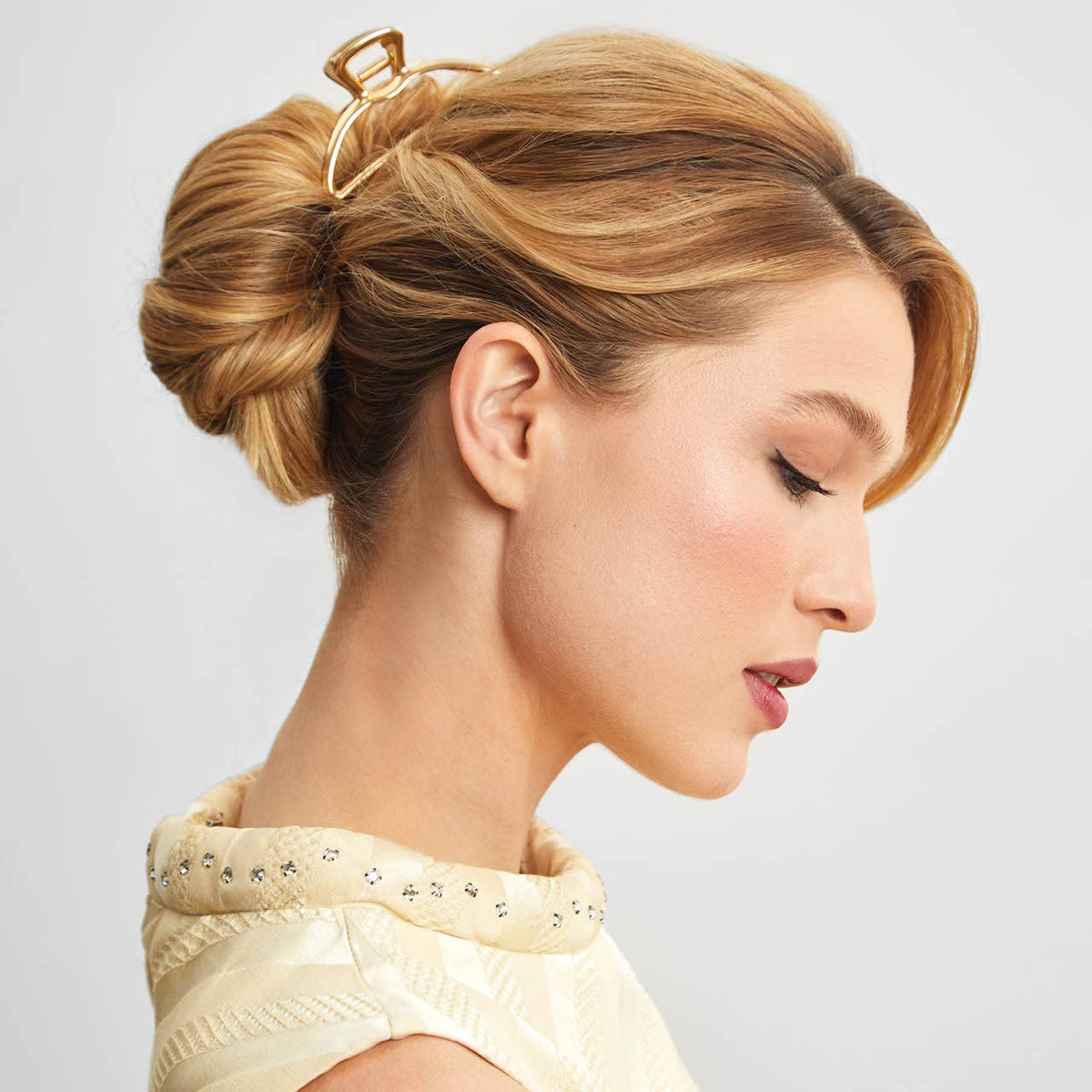 Open Shape Claw Clip | Gold