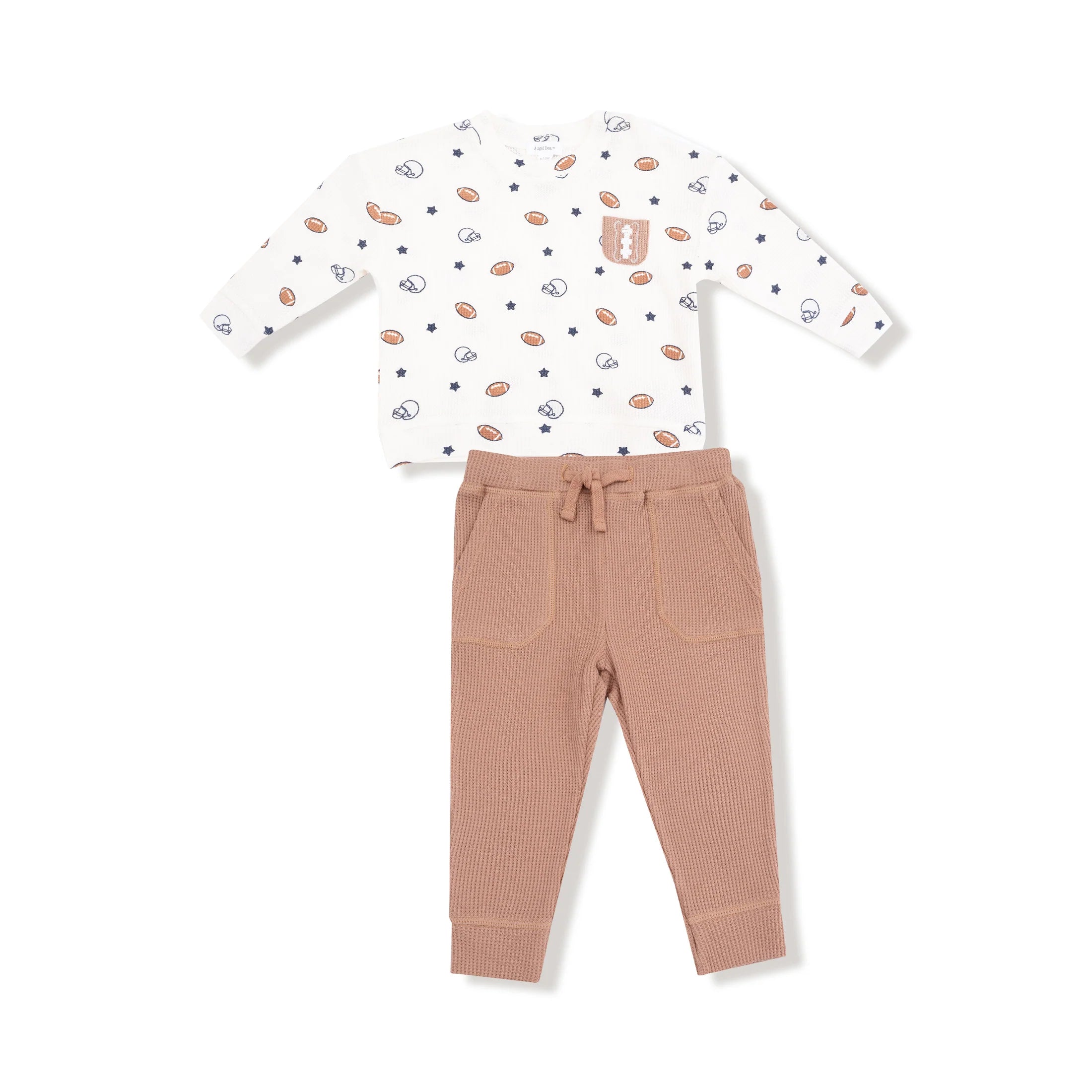 Angel Dear L/S Shirt & Jogger | Footballs & Stars