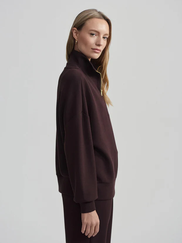 Hawley Half-Zip Sweat | Coffee Bean