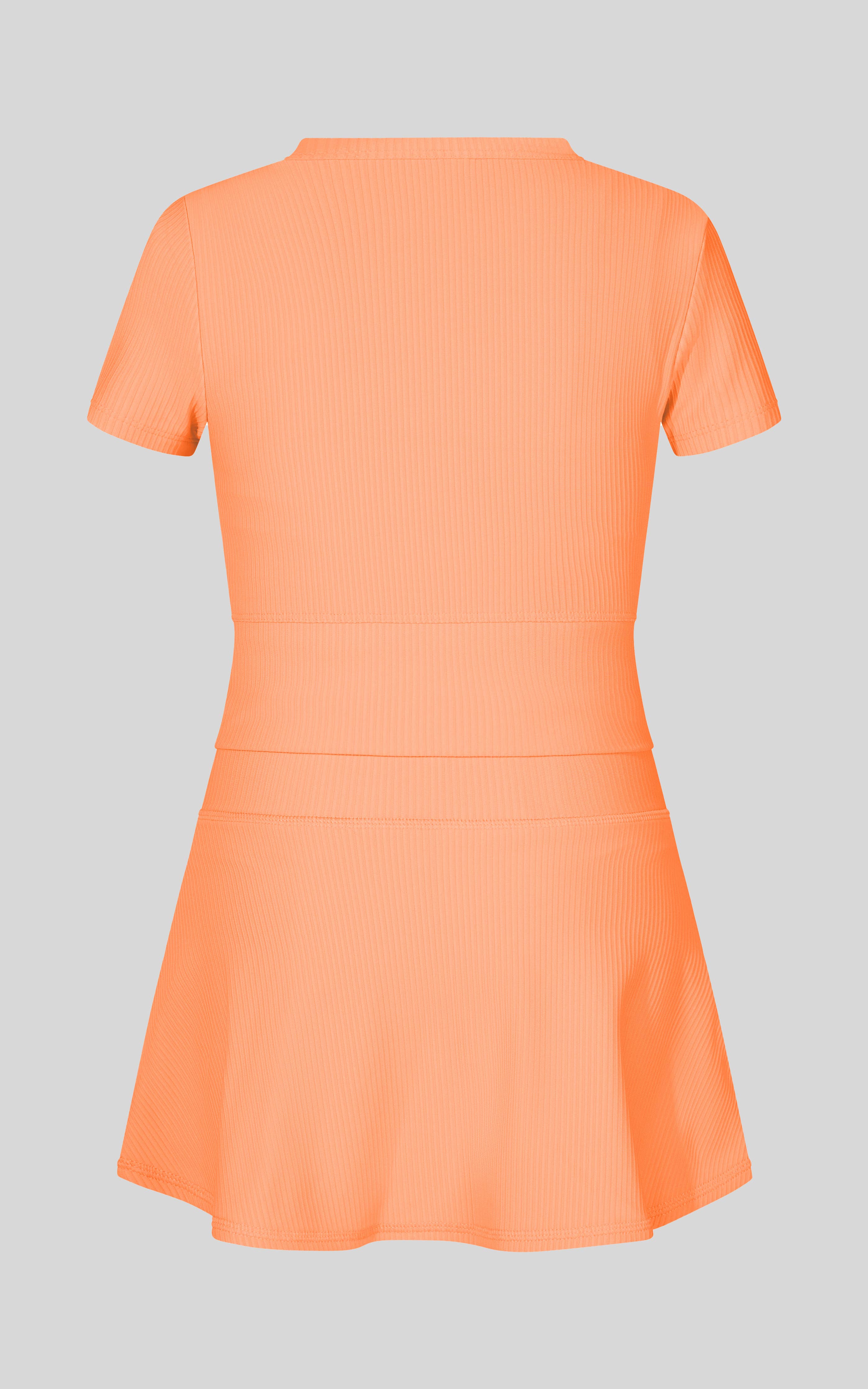 Little Girl Rib Marie Crossover Top and Skort Set | Oceantide