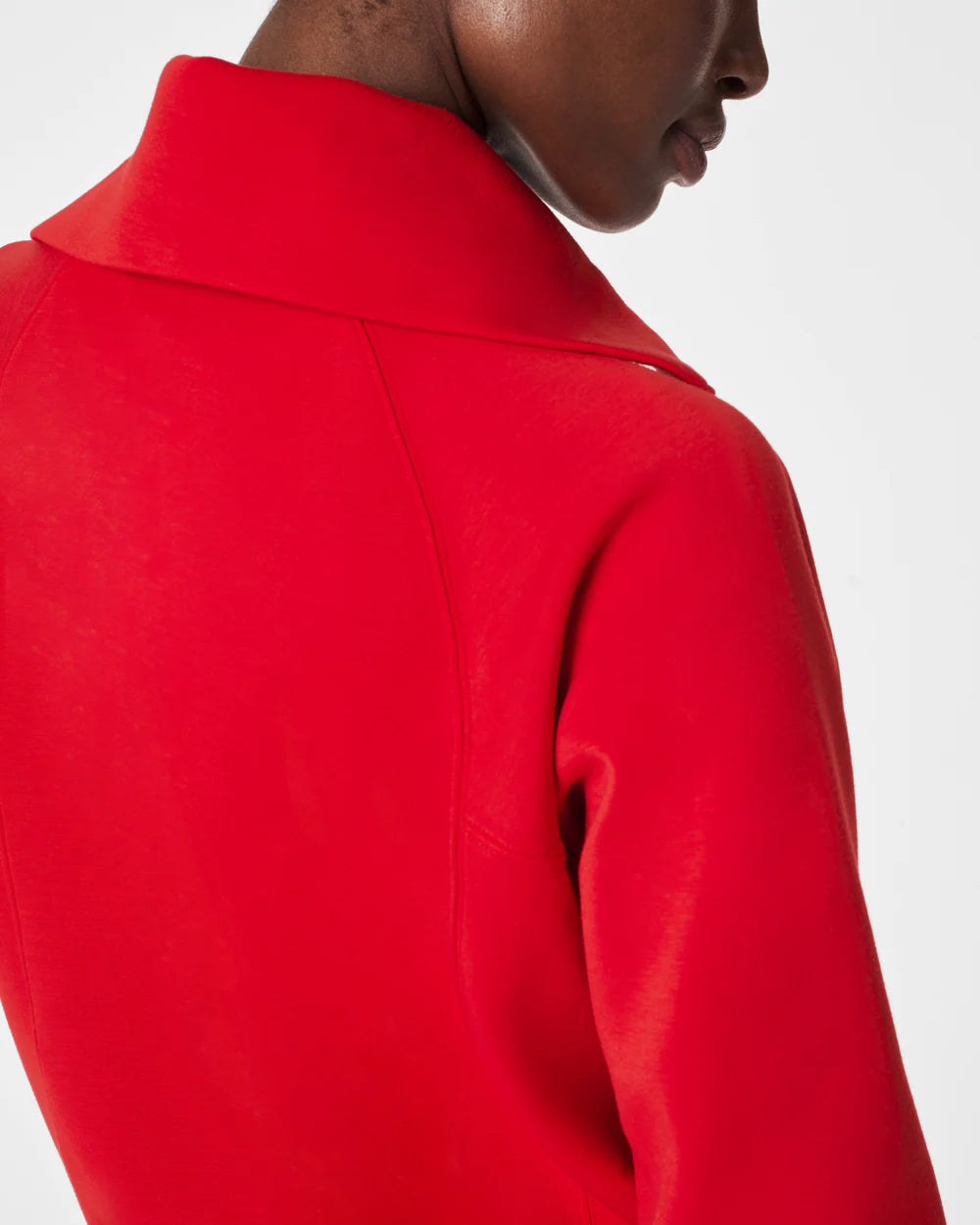 Spanx Airessentials Half Zip | Red