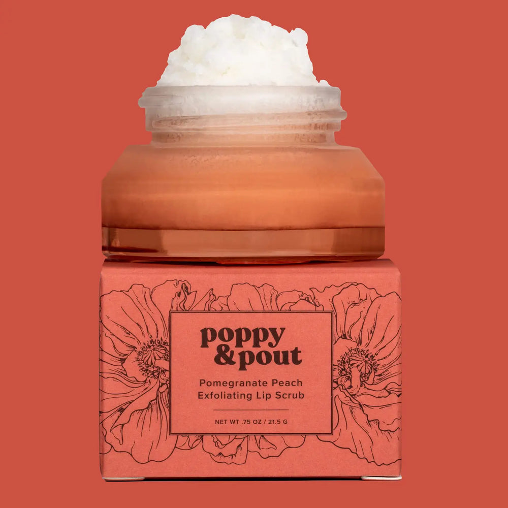 Poppy & Pout Lip Scrub | Pomegranate Peach