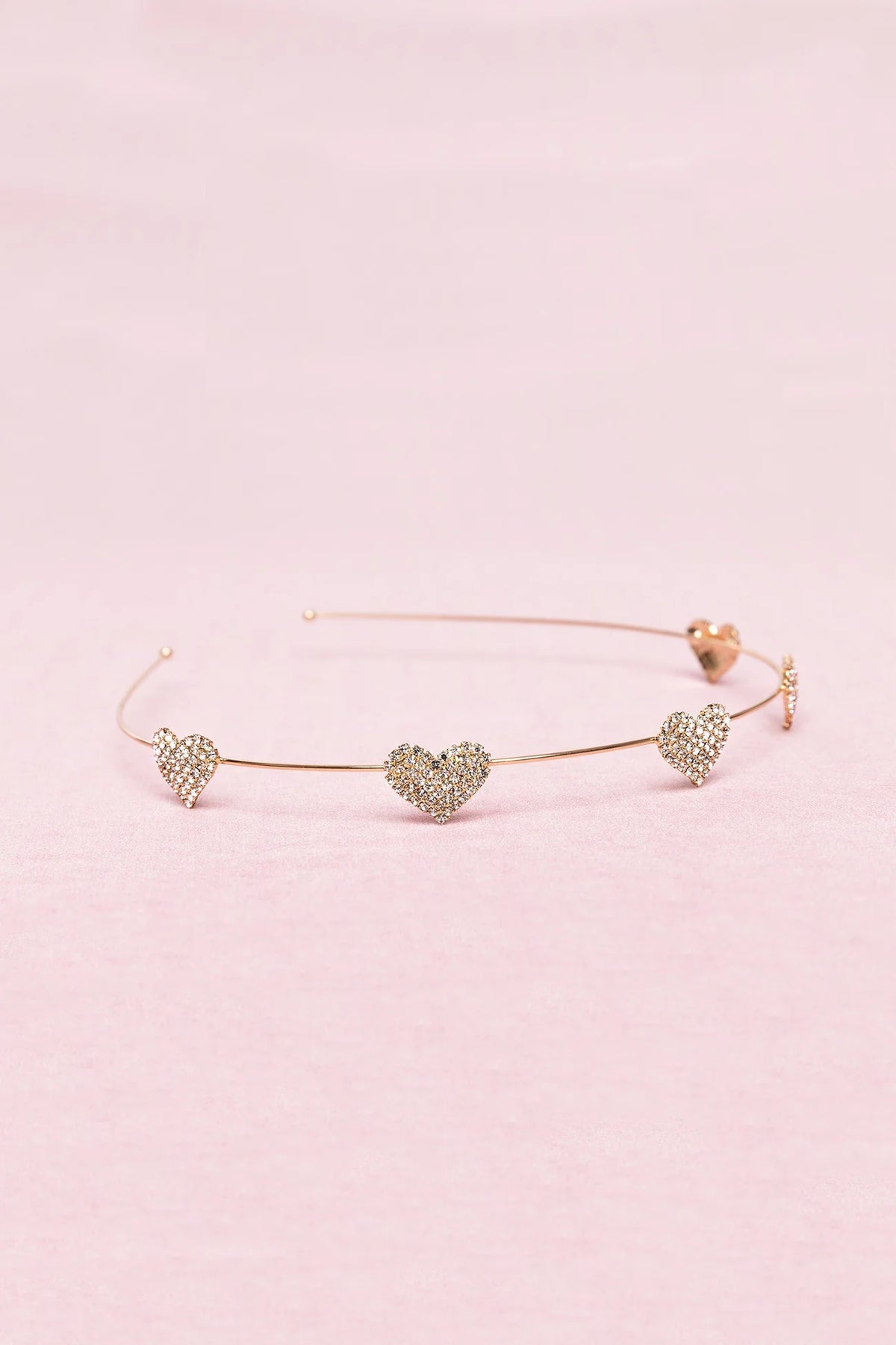 91217 Boutique Rhinestone Heart Headband