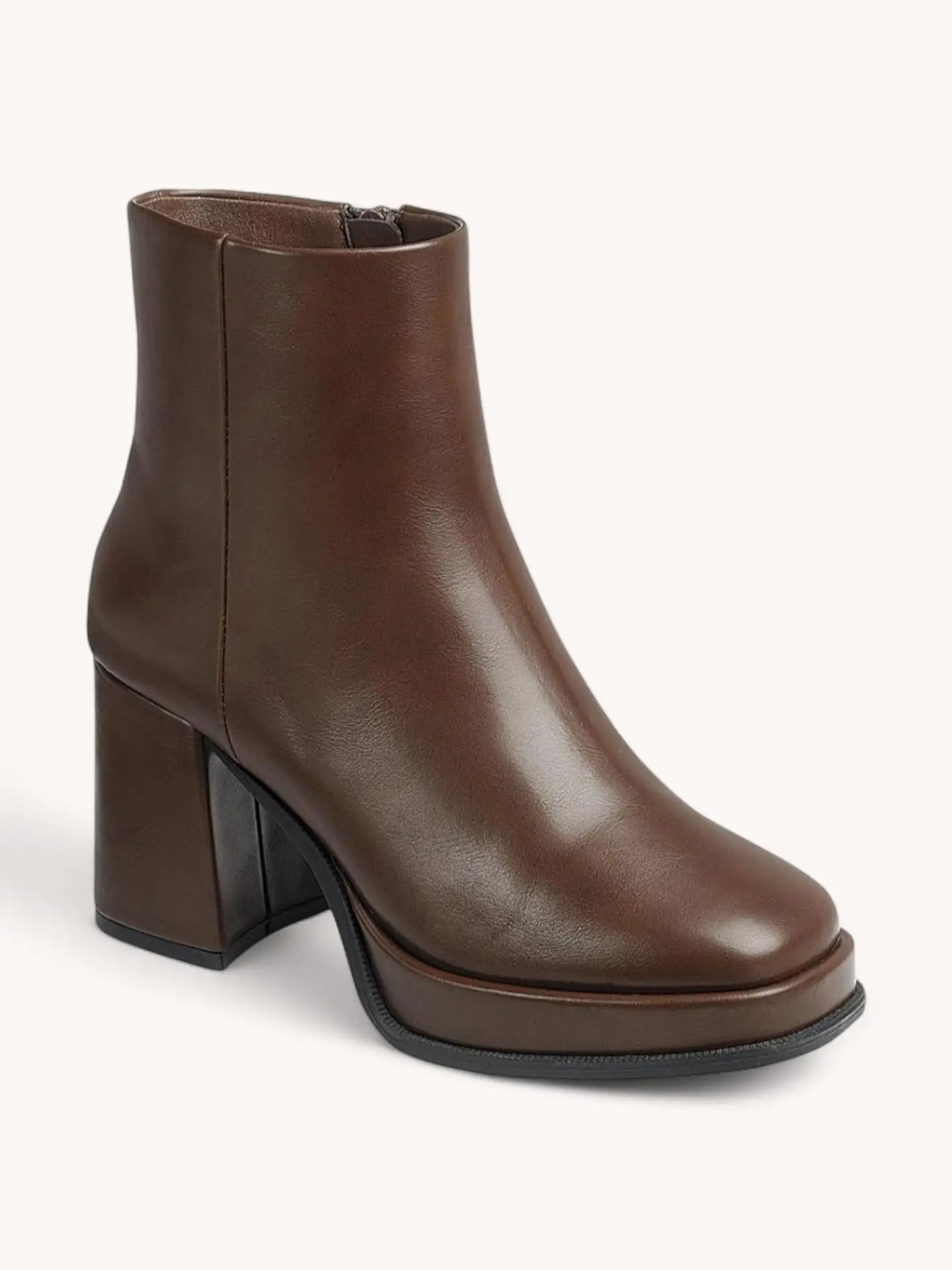 Drake Platform Booties | Brown