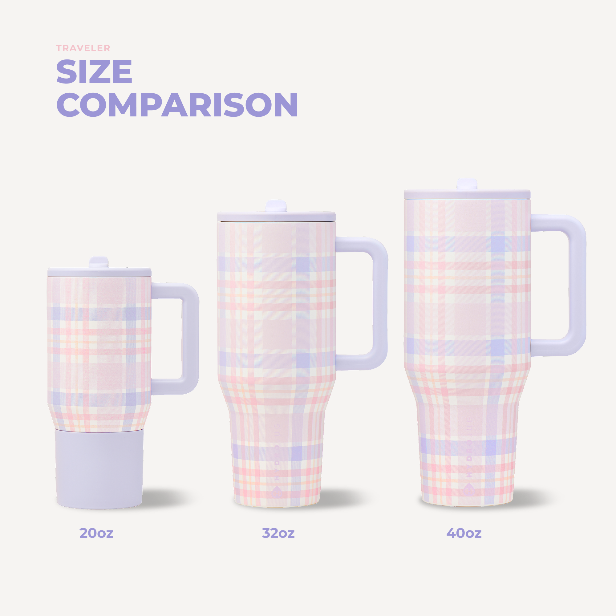 HydroJug 32 oz Traveler Tumbler | Lavender Dreams