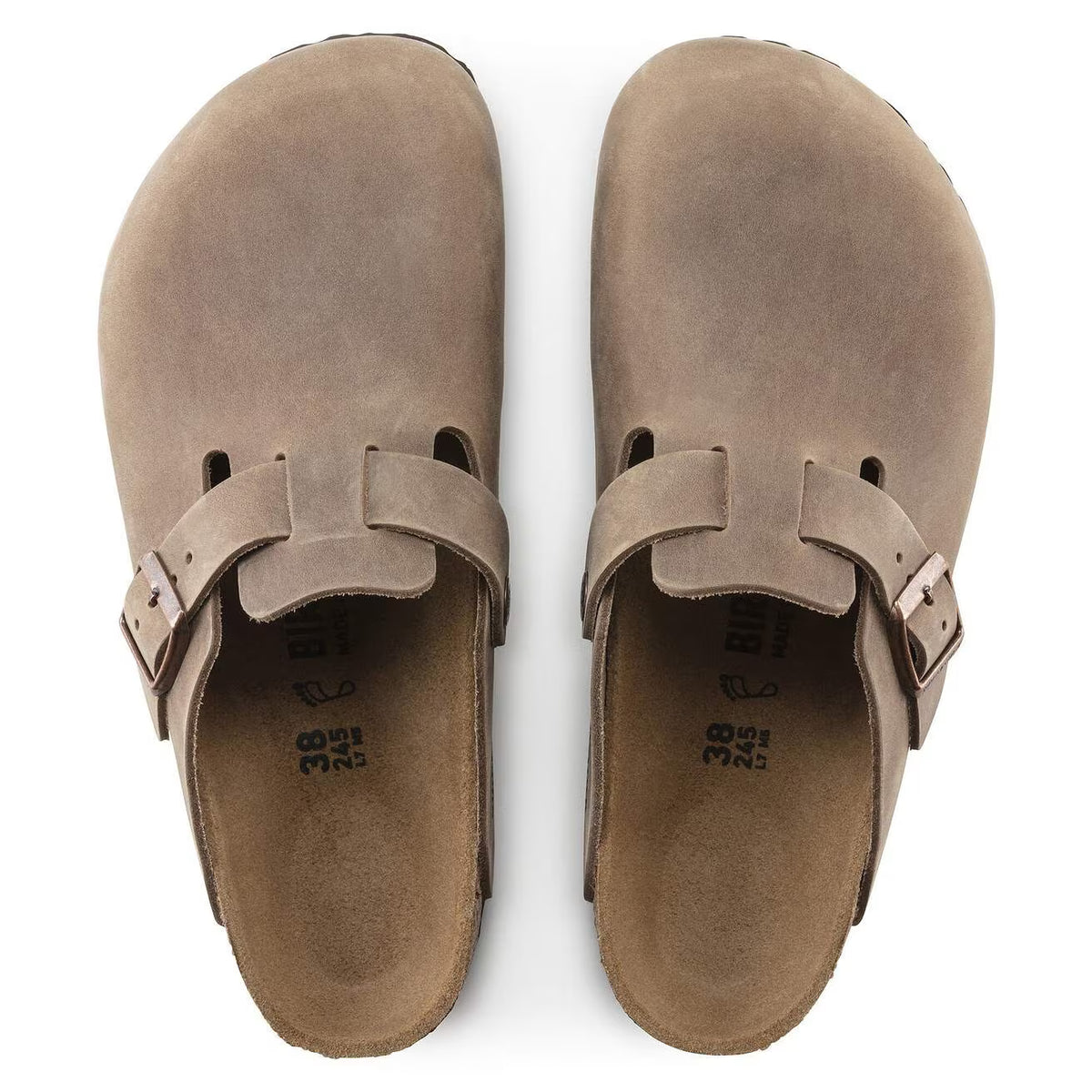 960811 Birkenstock Boston NU R | Oiled Tobacco