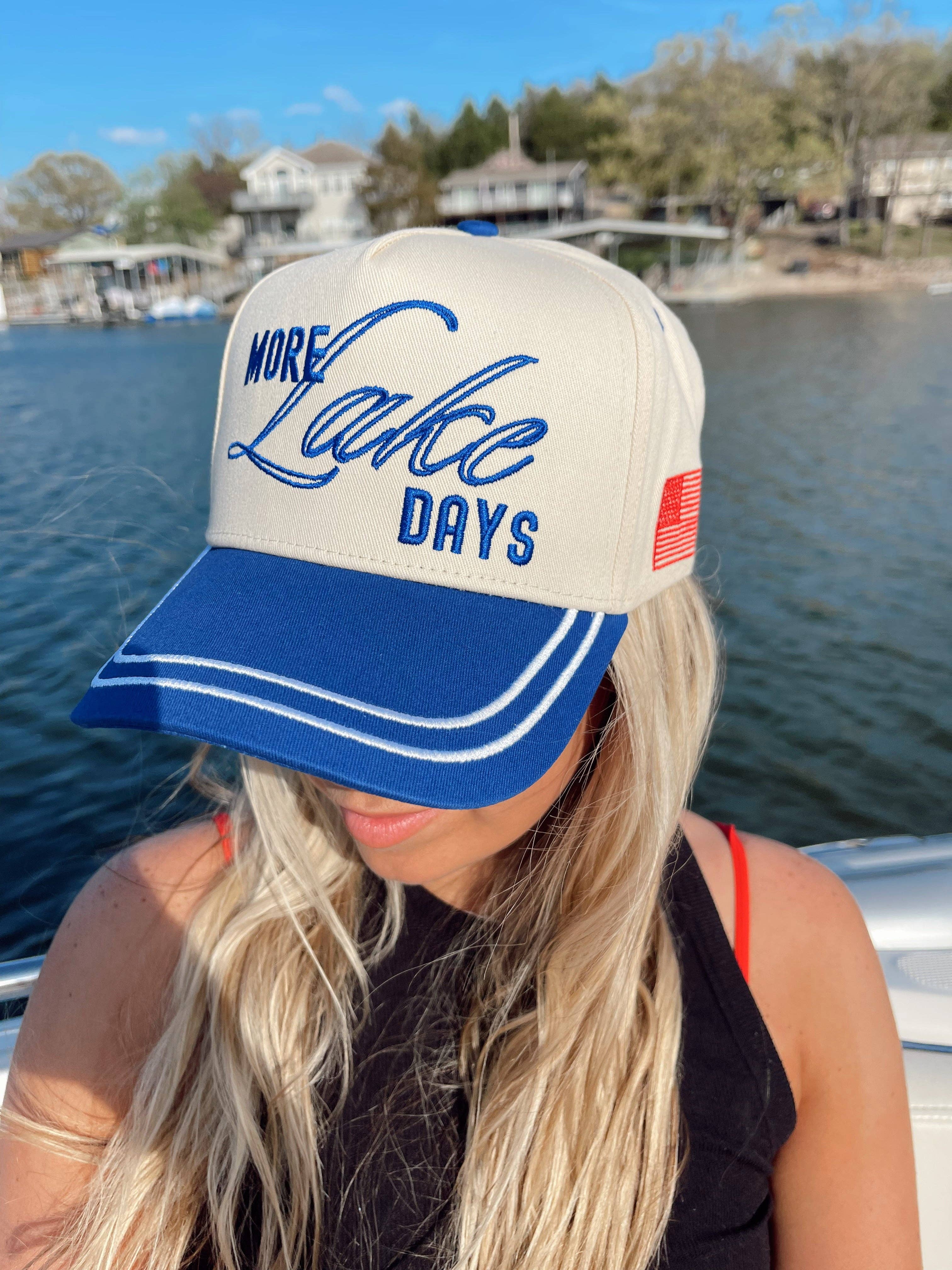 KENZKUSTOMZ Lake Days Trucker Hat | Royal Blue