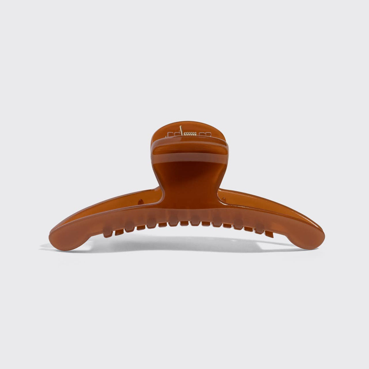 Recycled Plastic Large Arched Clip | Mocha