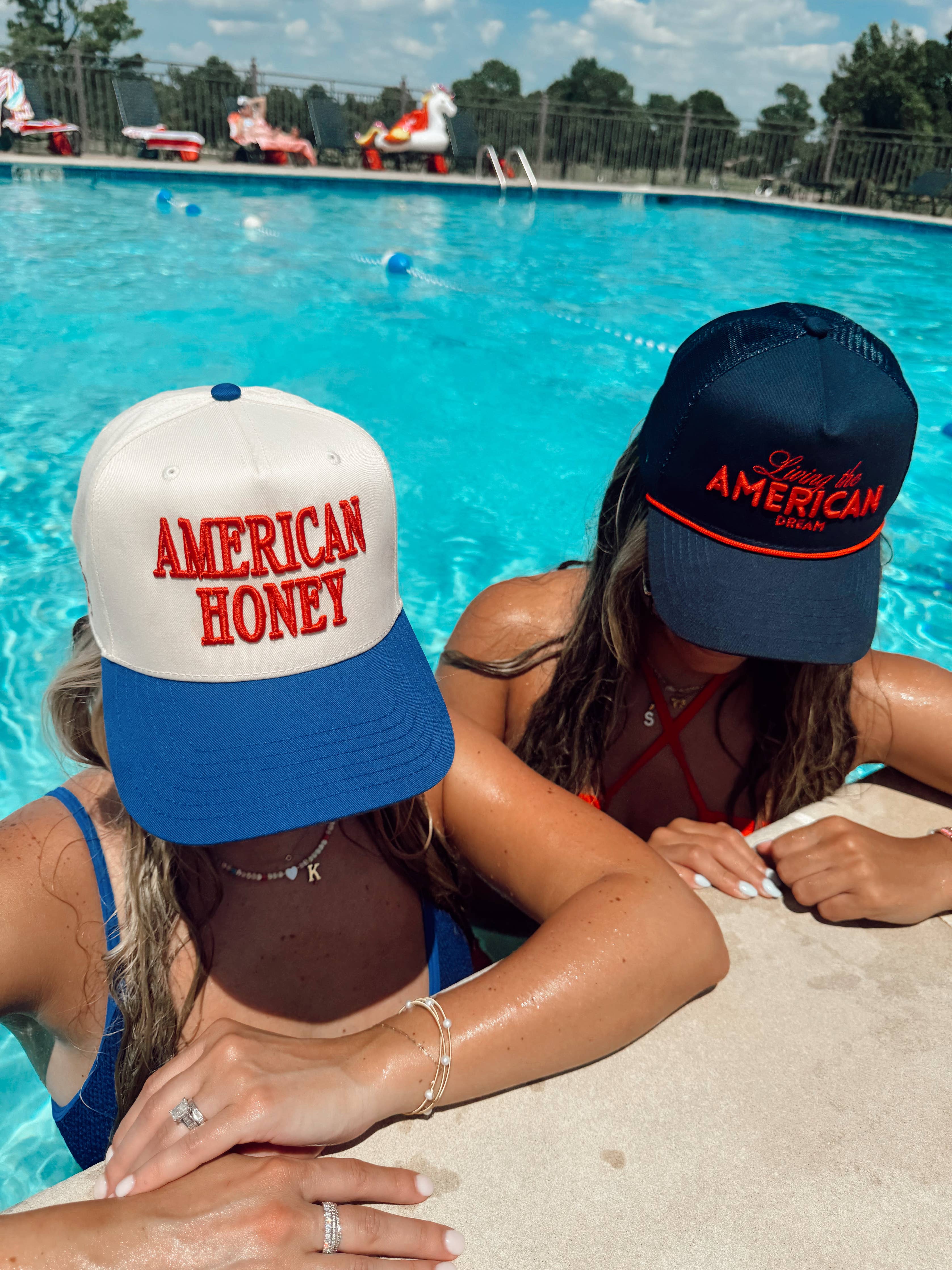 KENZKUSTOMZ American Honey Trucker Hat | Red/Blue