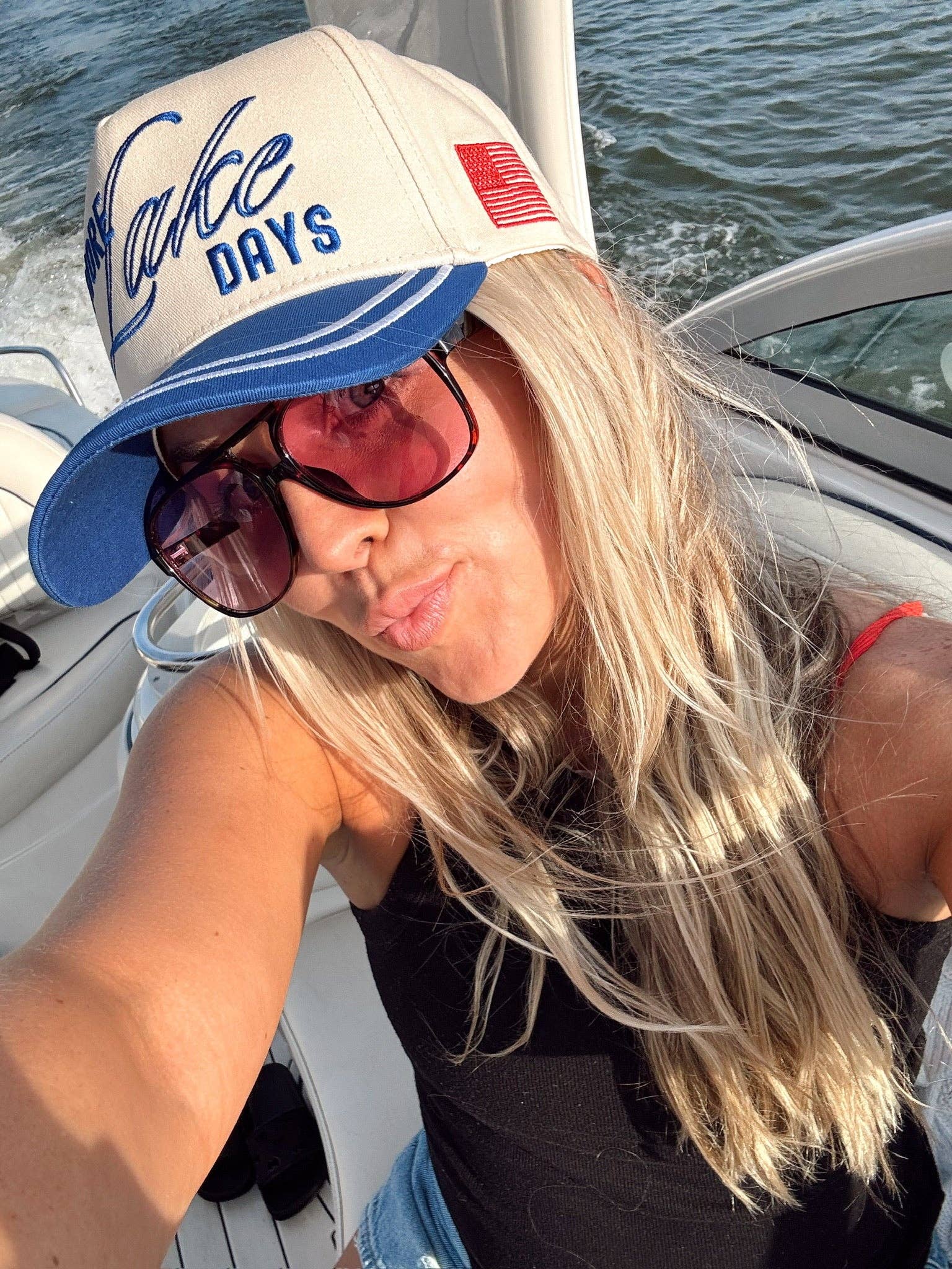 KENZKUSTOMZ Lake Days Trucker Hat | Royal Blue