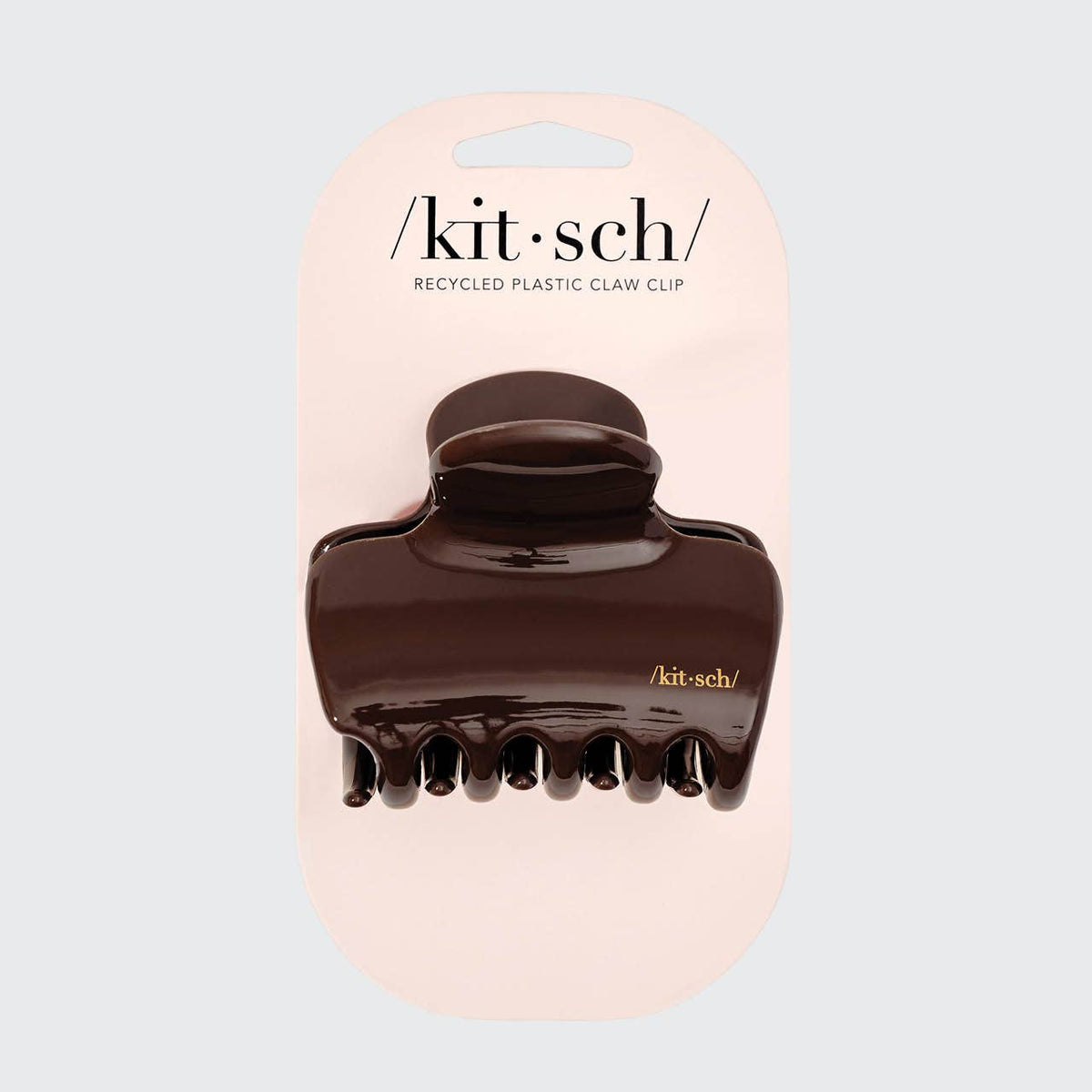 Recycled Plastic Puffy Cloud Clip 1pc | Chocolate