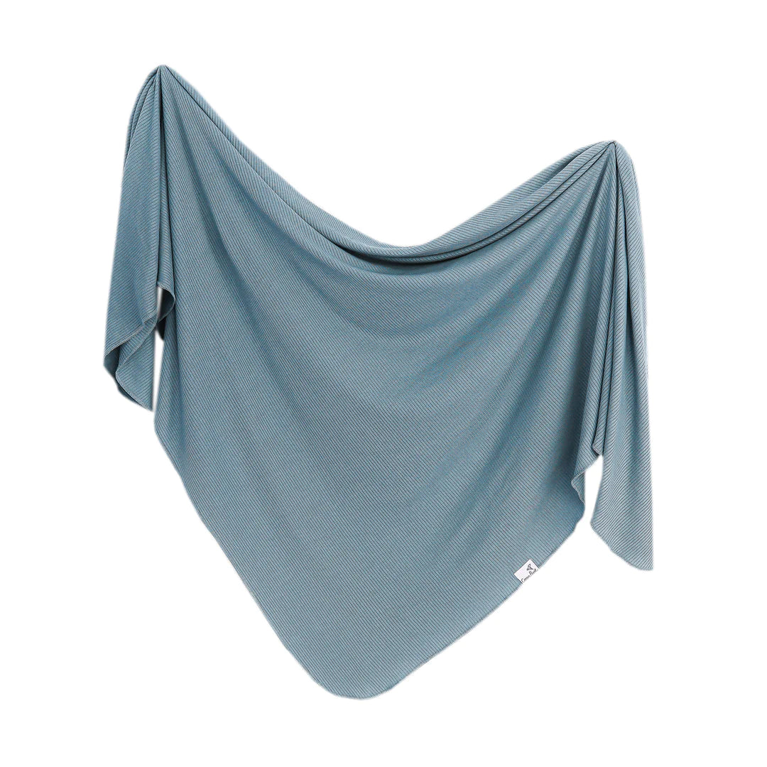 Copper Pearl Knit Swaddle Blanket Single | Atlantic
