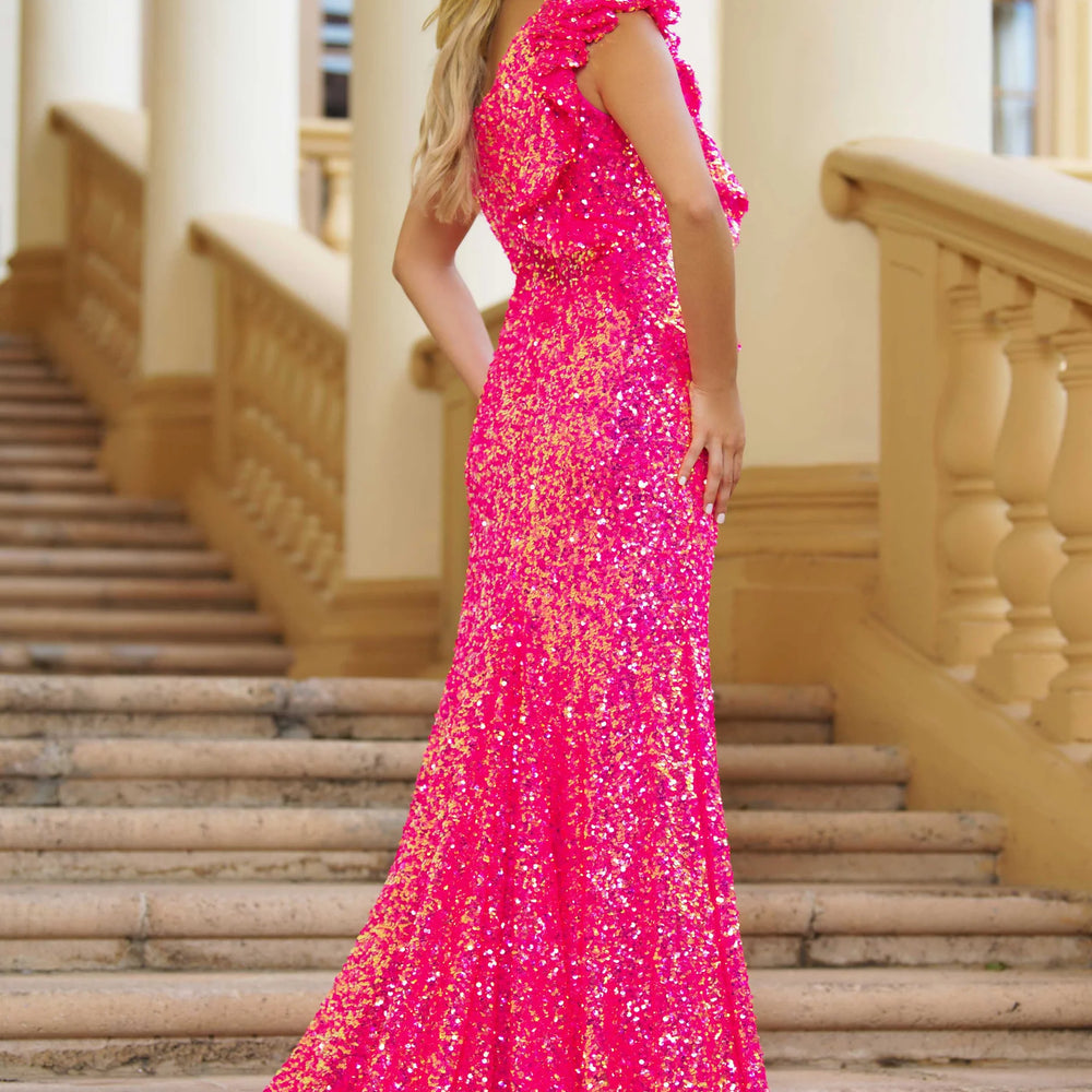 Prom Dress 39280 | Iridescent Hot Pink