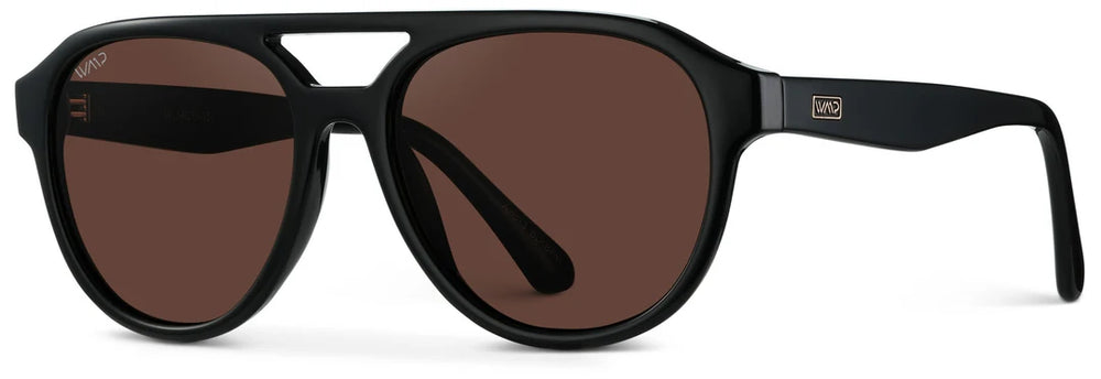 Sterling Avi013 | Glossy Black/Brown Lens