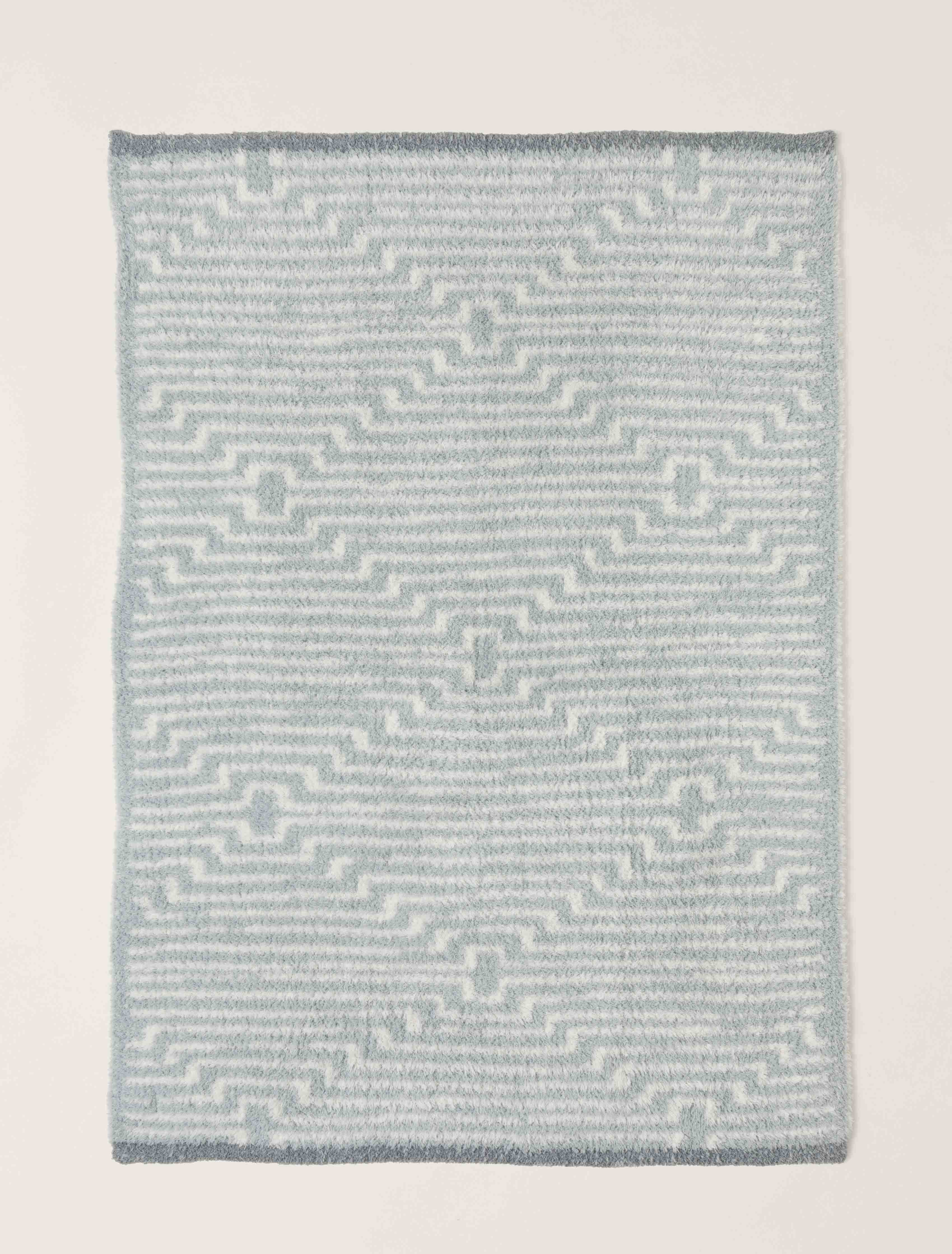 Barefoot Dreams Cozychic Geo Stripe Stroller Blanket | Blue Water