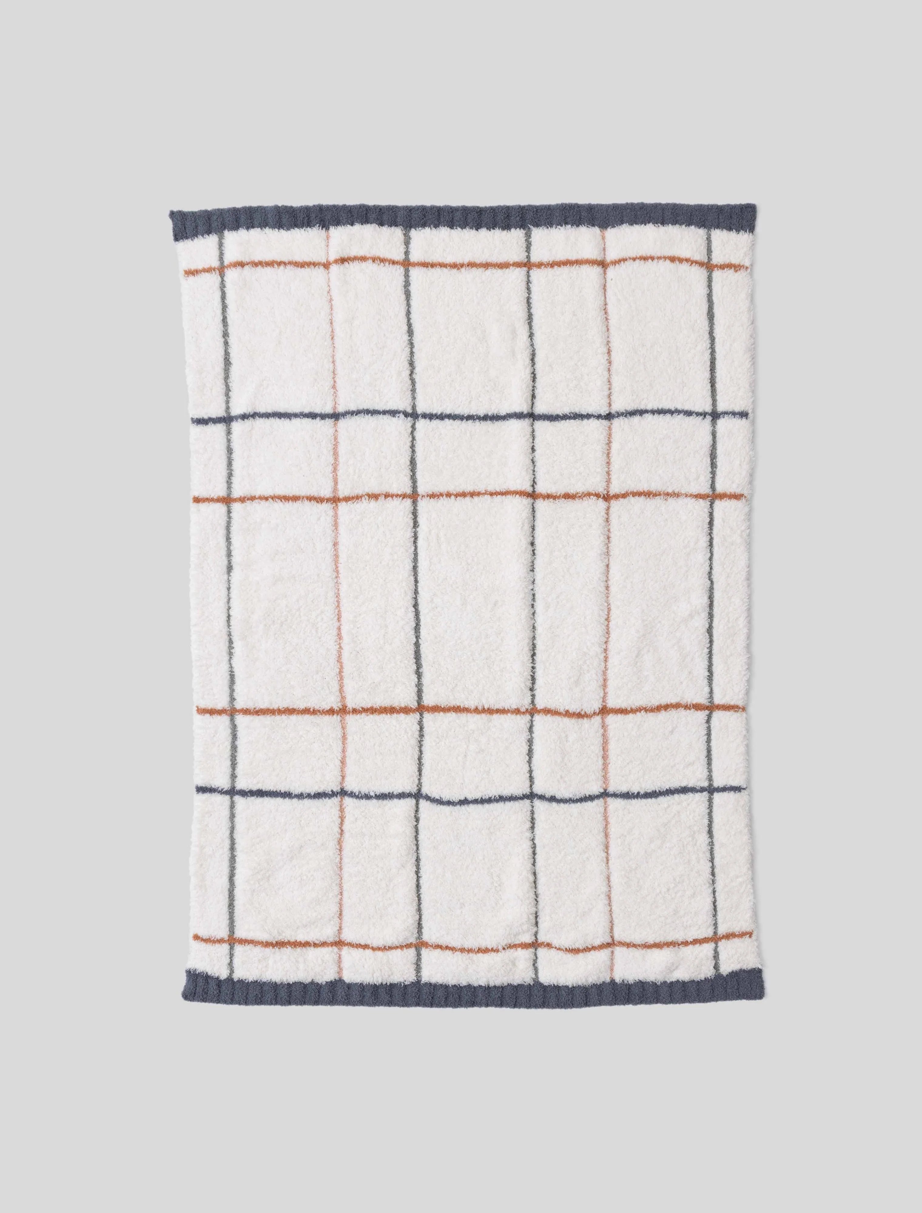 Barefoot Dreams Plaid Stroller Blanket 30x40 | Cream/Multi