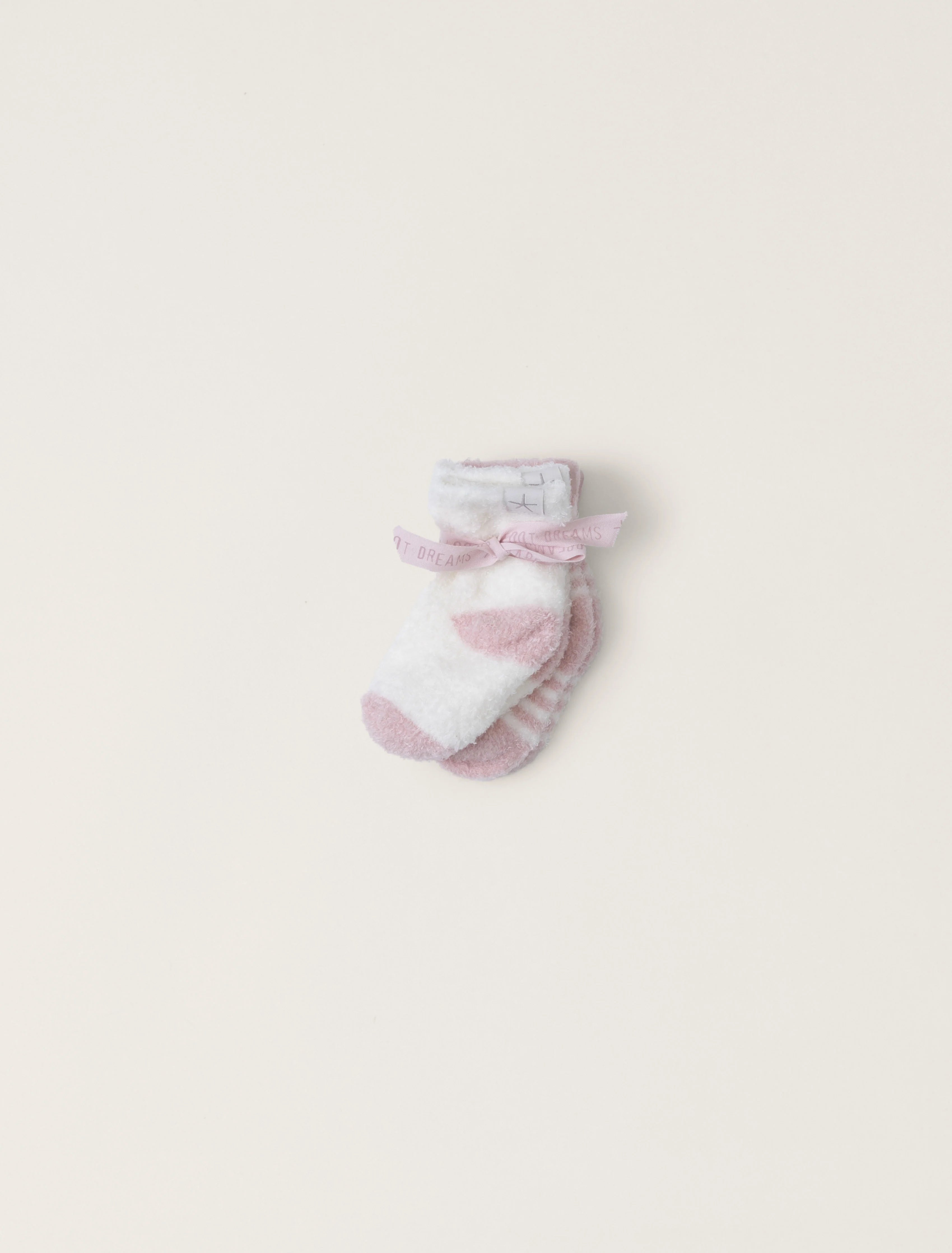 Barefoot Dreams Baby Heart Sock Set | Pink Peonie/Pearl