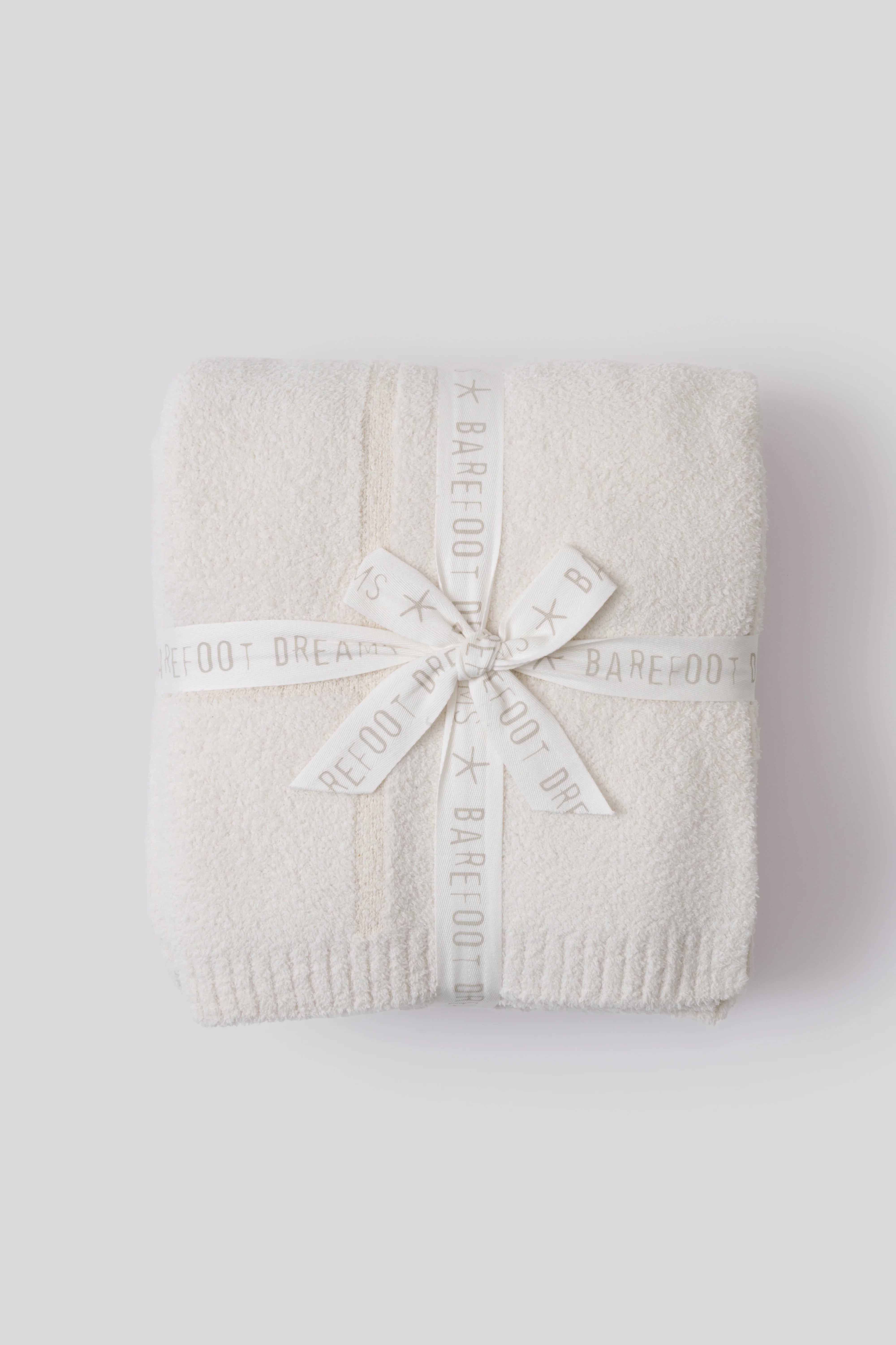 Barefoot Dreams Cotton Tonal Plaid Throw 54x72 | Cream