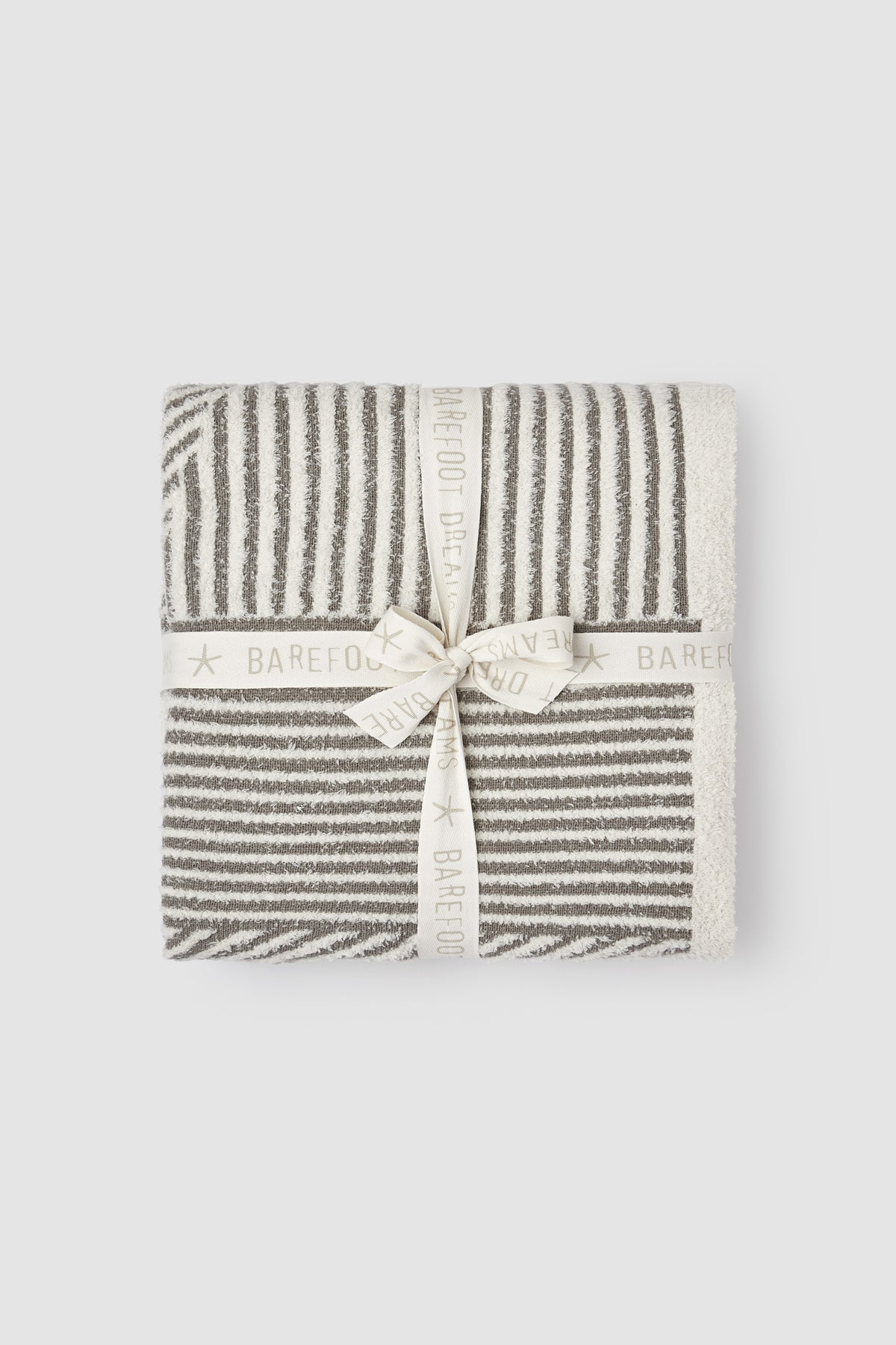 Barefoot Dreams Linea Mixed Stripe Throw 54x72 | Cream Pewter