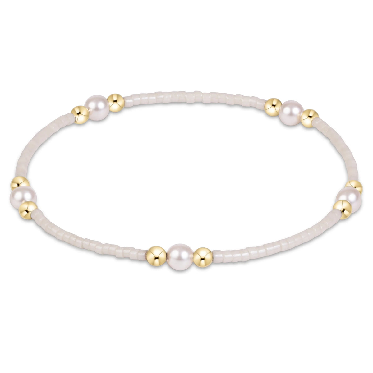 enewton BHOPPURPPEMI Hope Purpose Pearl Bracelet | Milkshake
