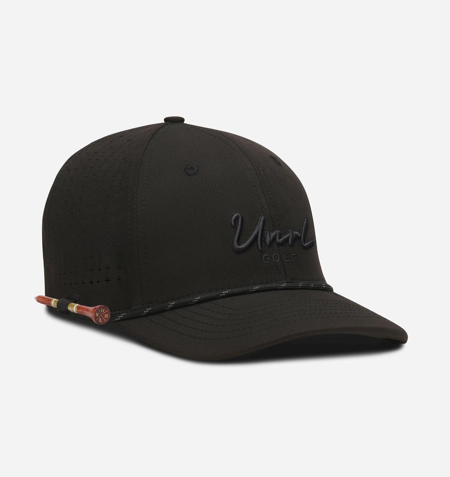 UNRL Golf Script Rope Snapback [Mid-Pro] | Black