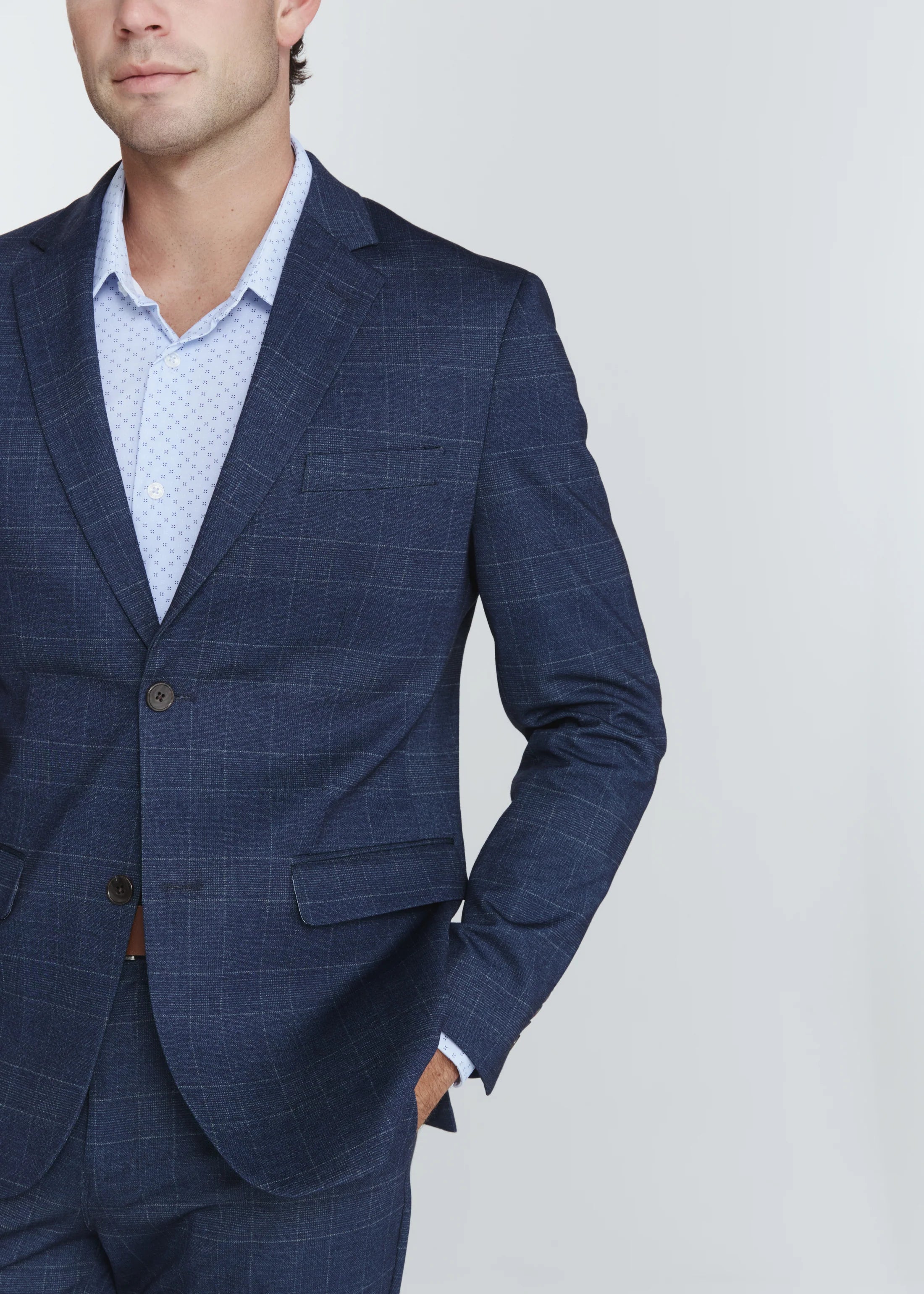 Alford Stretch Blazer | Blue