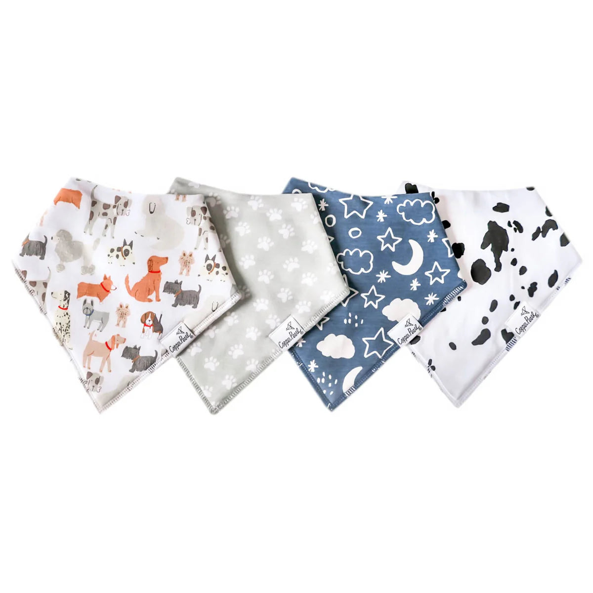 Copper Pearl Bandana Bib Set | Rufus