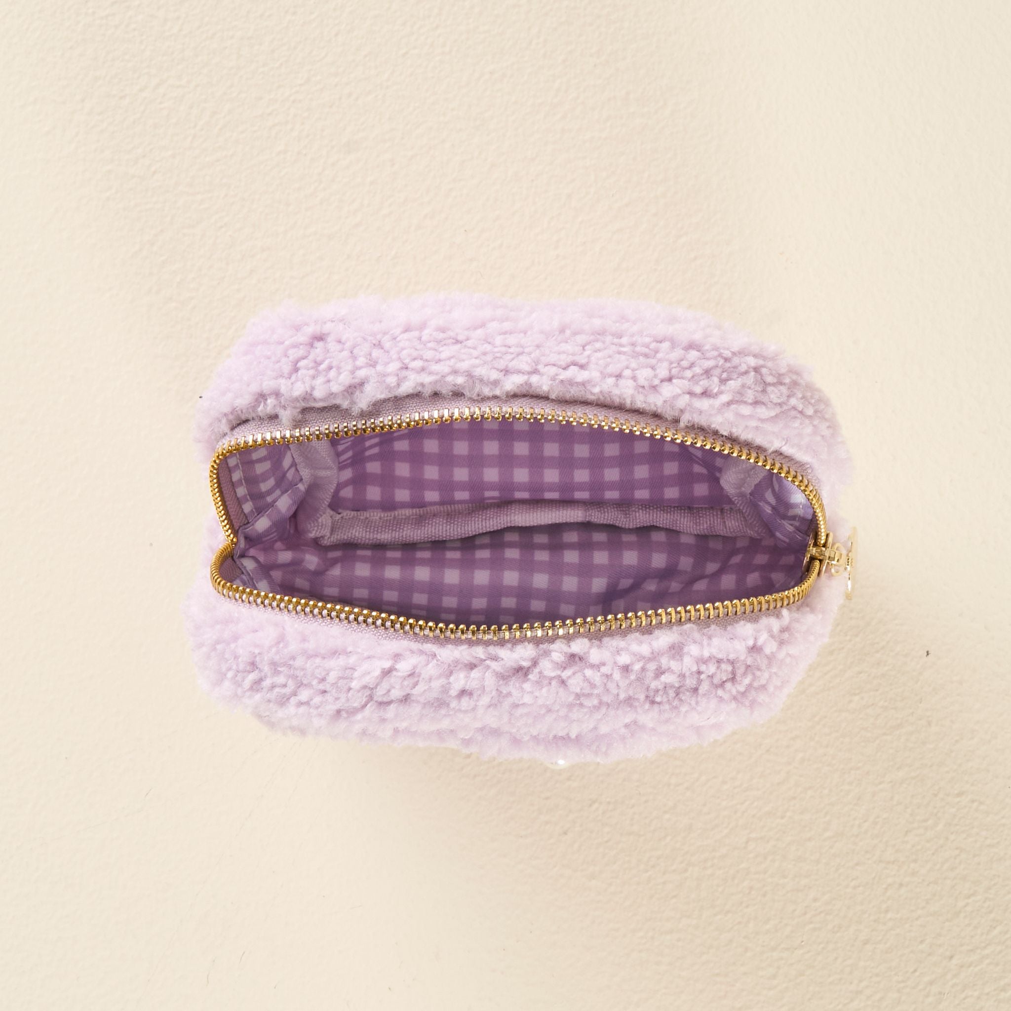 Teddy Pouch Square | Pearl Purple