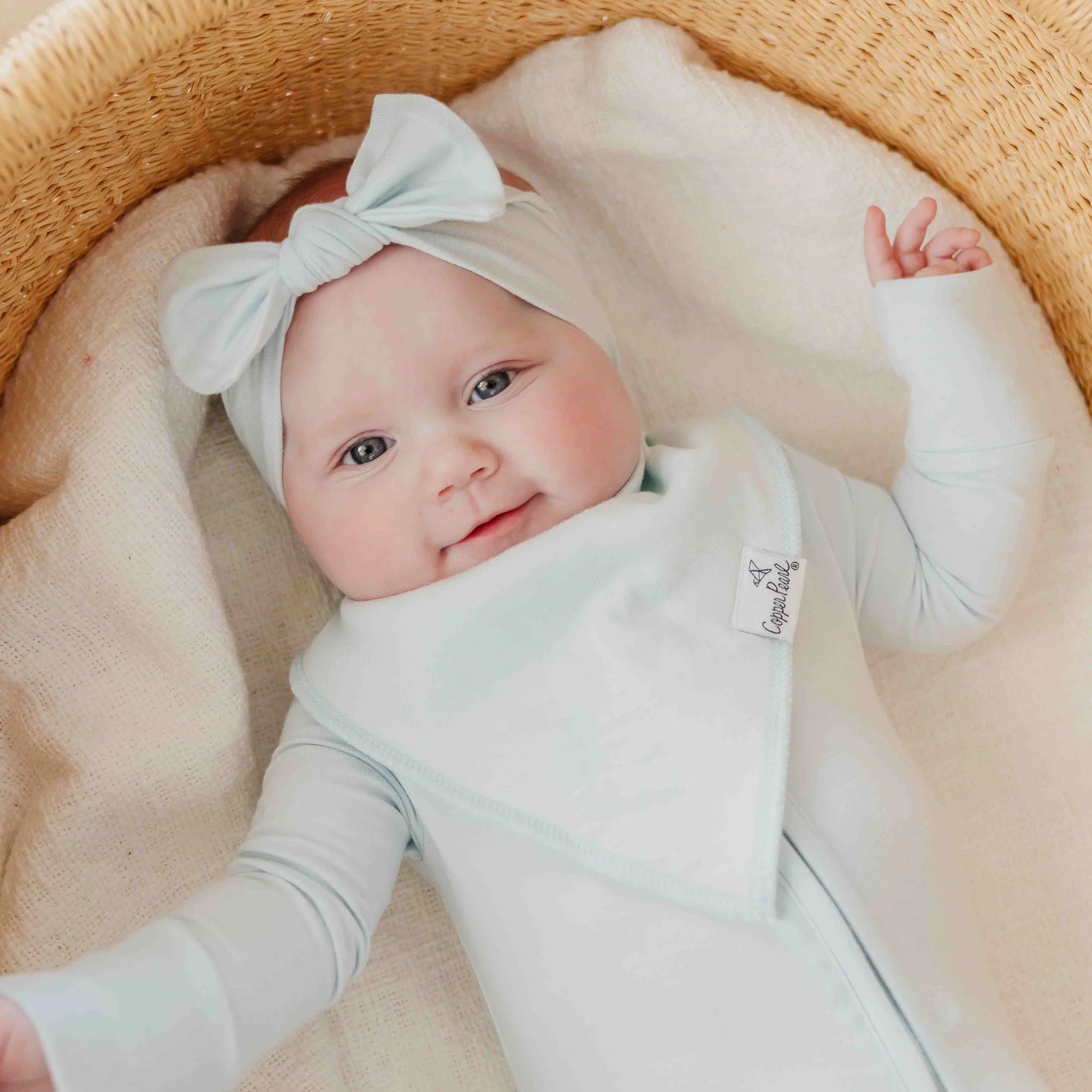 Copper Pearl Bandana Bib Set | Air