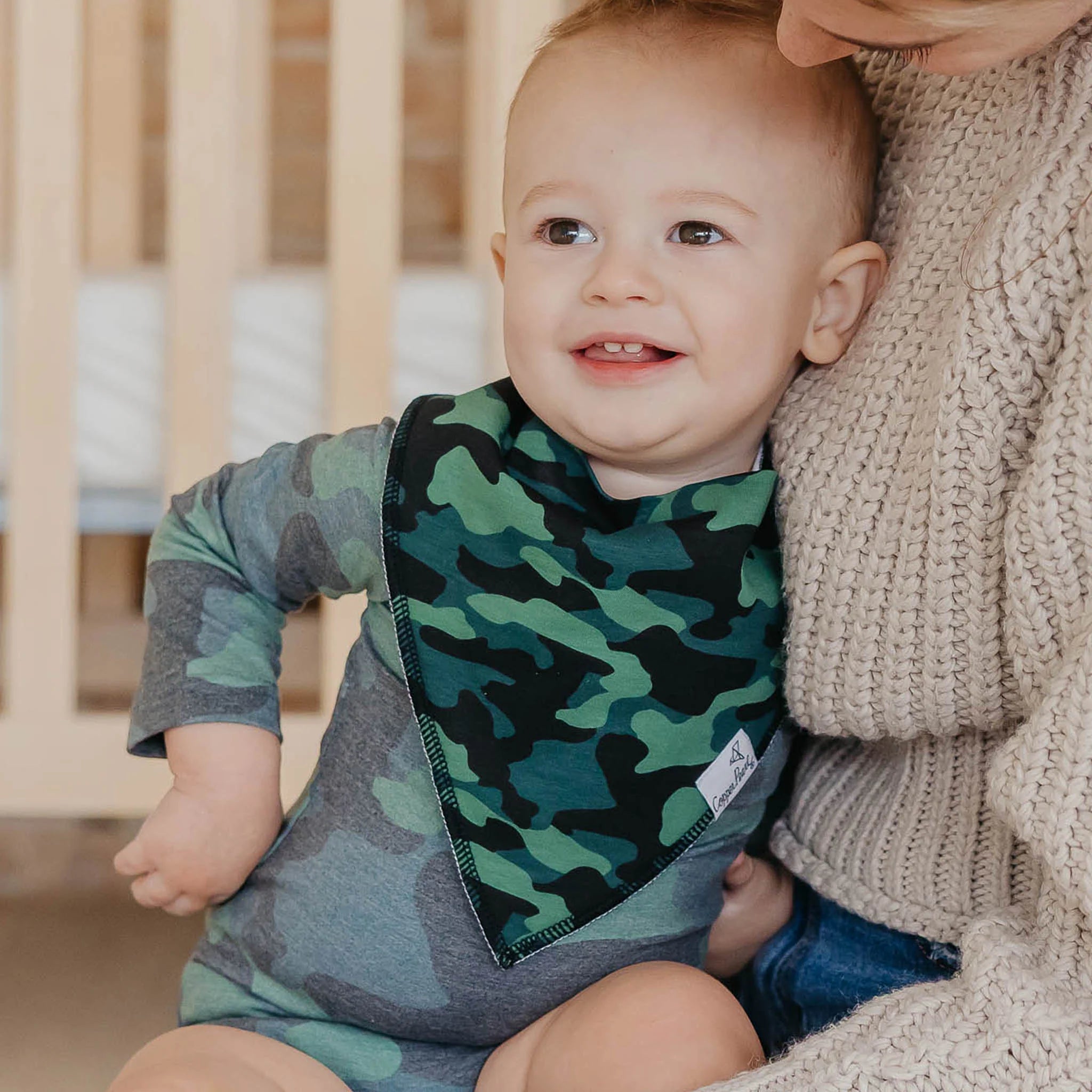 Copper Pearl Bandana Bib Set | Hunter