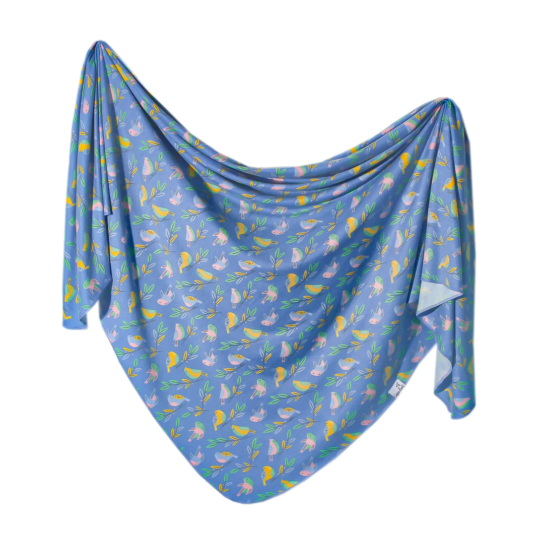 Copper Pearl Knit Swaddle Blanket Single | Birdie