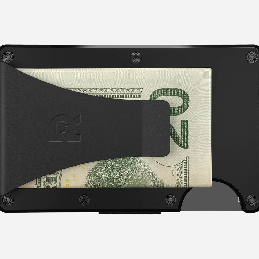 Ridge Wallet Money Clip | Royal Black