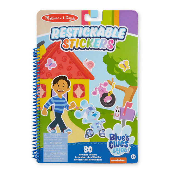 Blue's Clue's & You Restickable Stickers Pad | Places Blues Loves