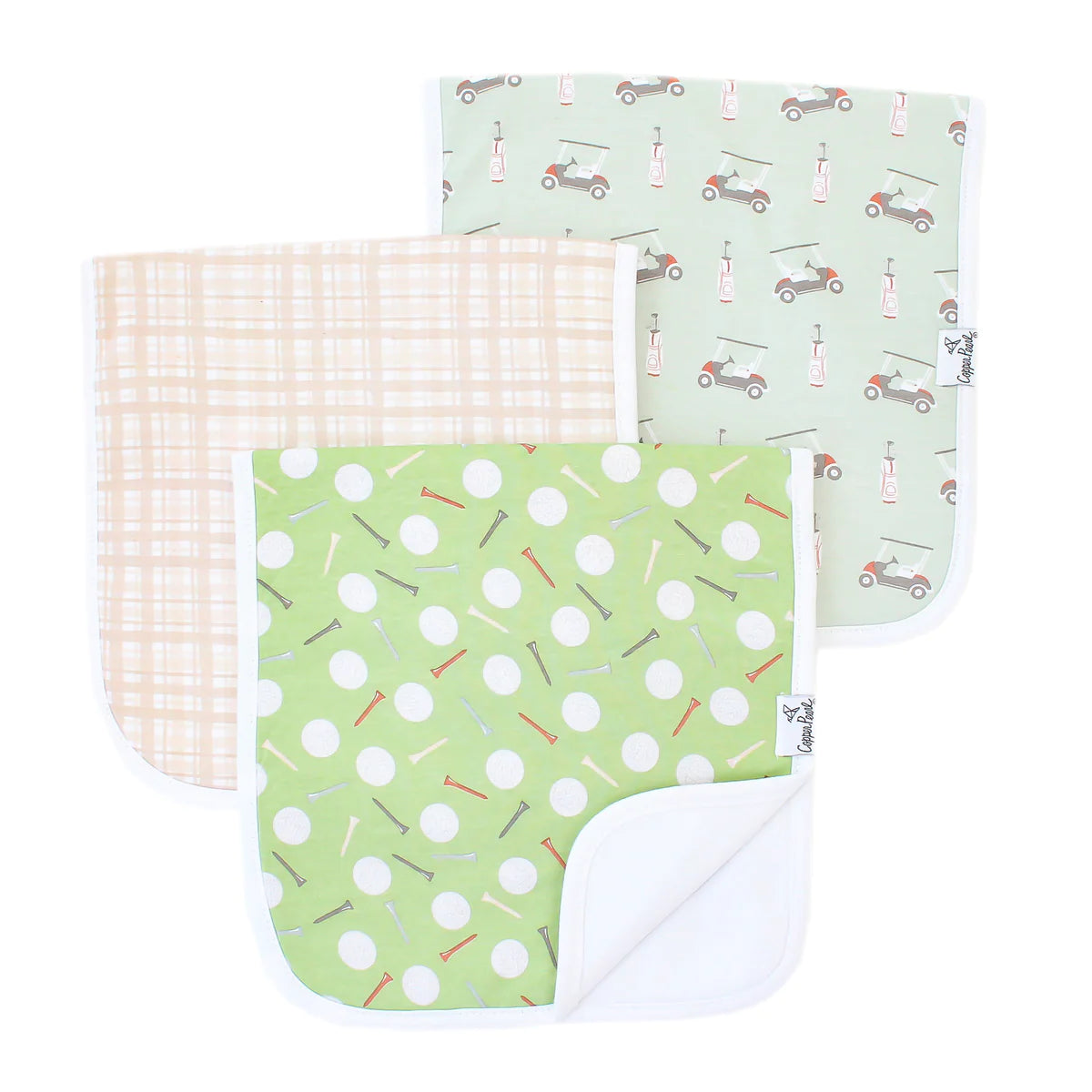Copper Pearl Burp Cloth Set | Bogey