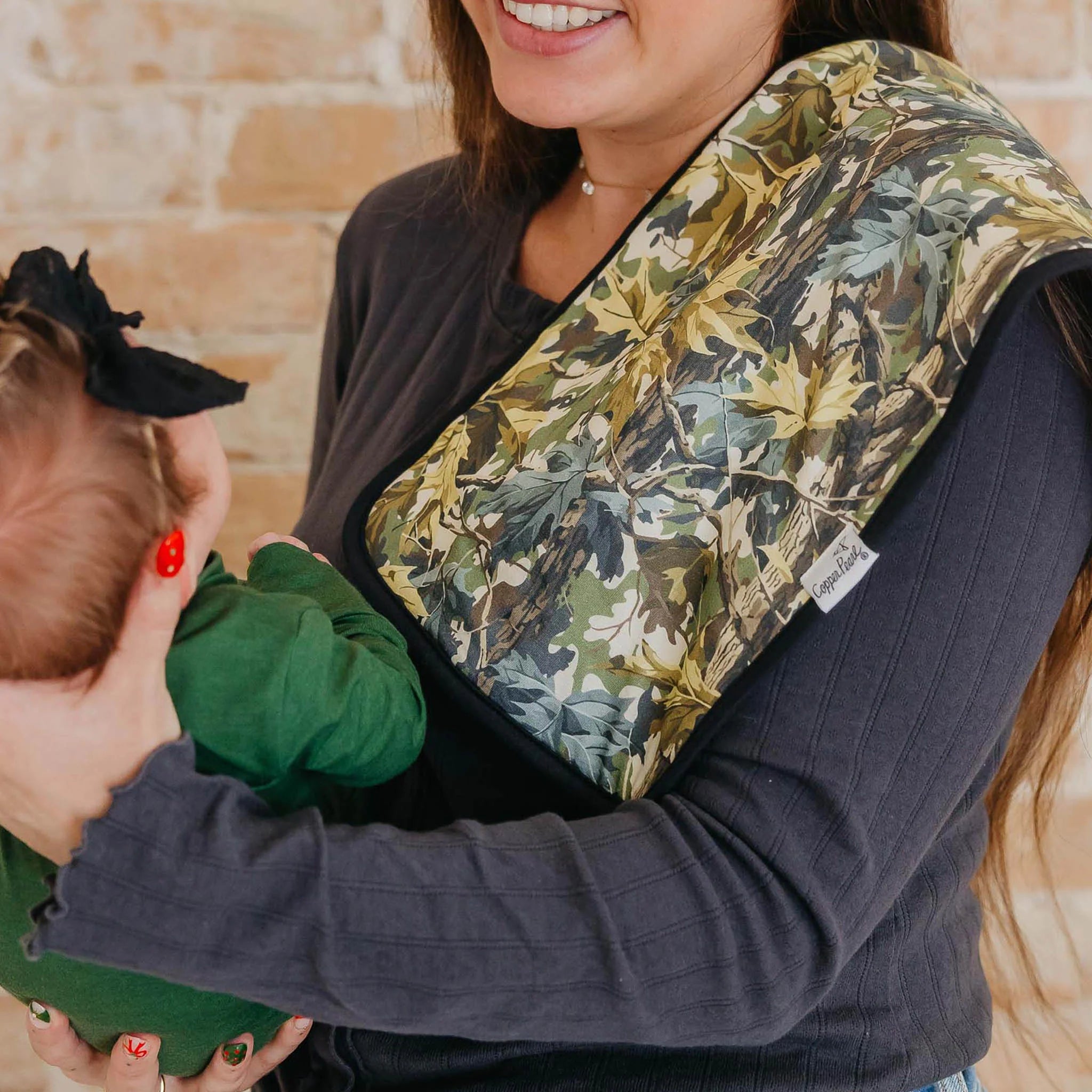 Copper Pearl Burp Cloth Set | Hunter