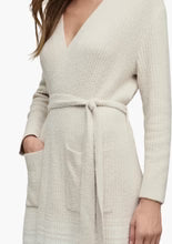 Barefoot Dreams Variegated Striped Robe | Sand Dune Pearl