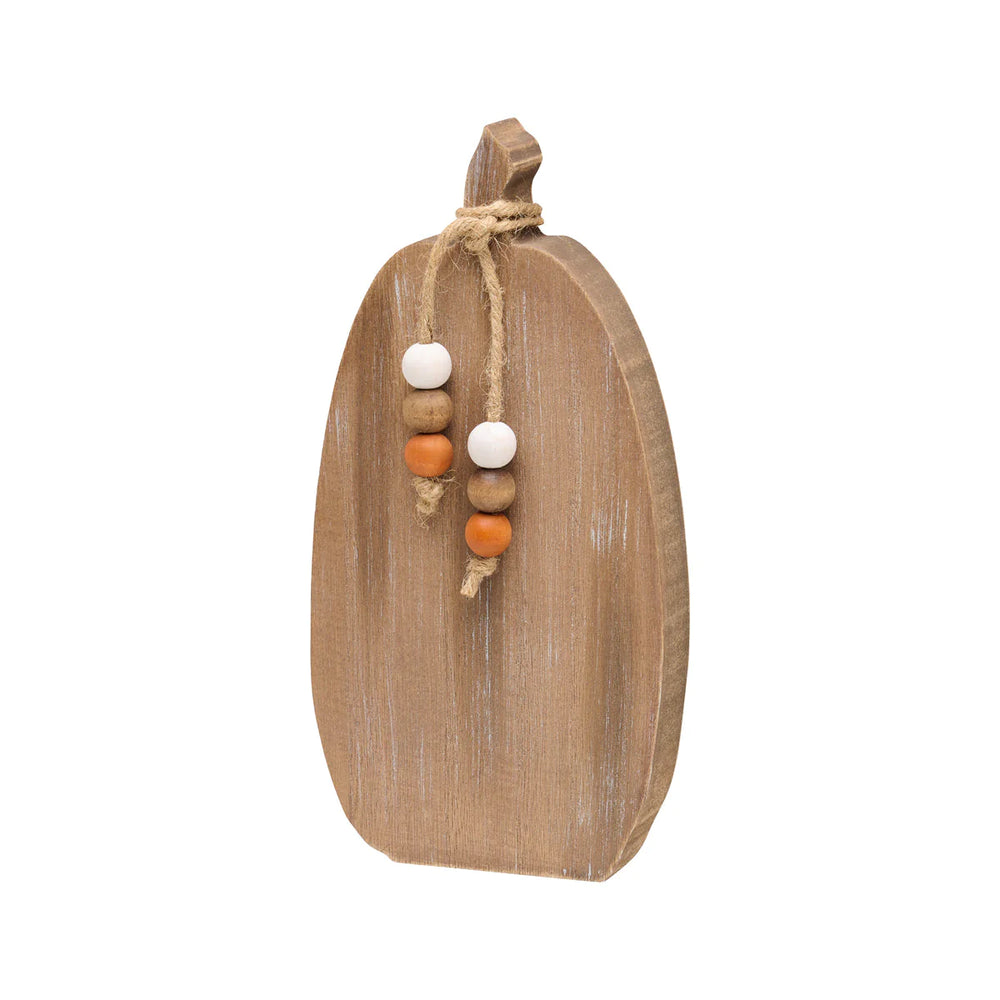 CA-4752 Sm. Wood Washed Tall Pumpkin