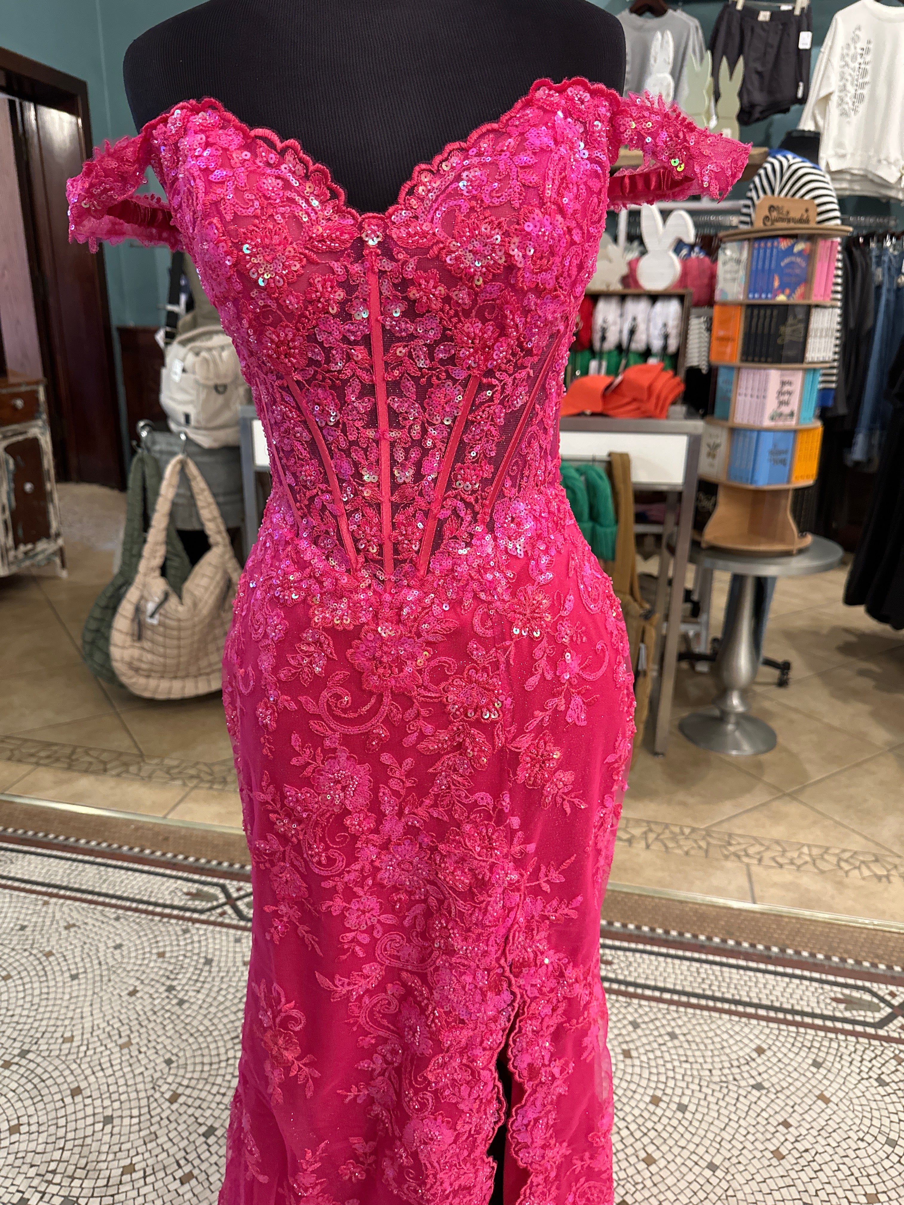 Prom Dress 56698 | Fuchsia