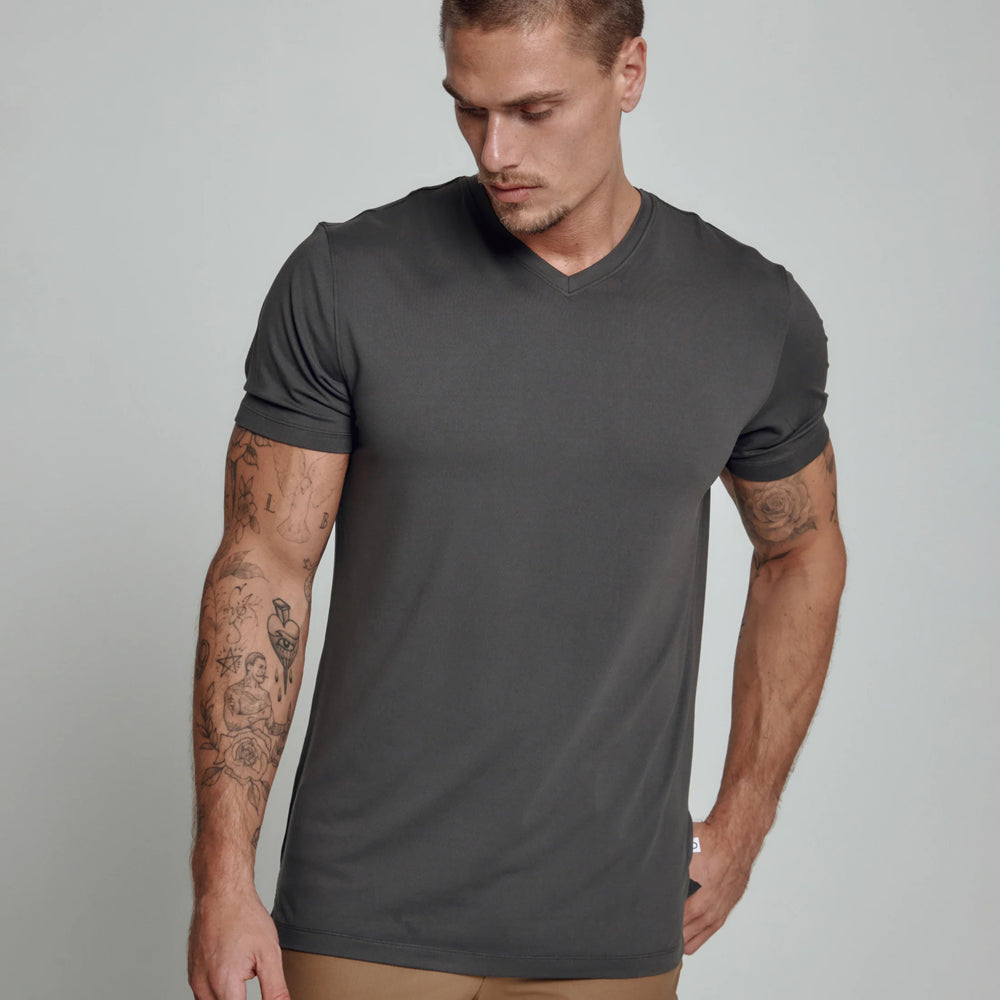 Core V-Neck Tee | Graphite