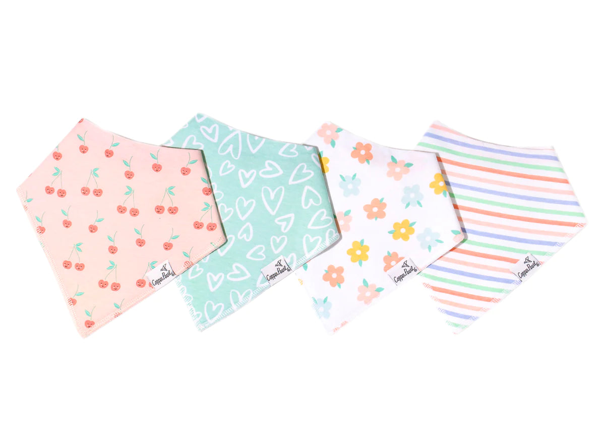 Copper Pearl Bandana Bib Set | Cheery
