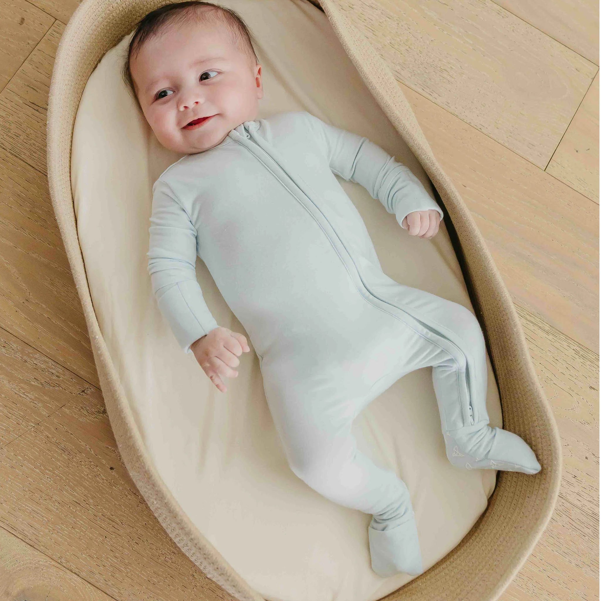 Copper Pearl Zip Up Footie | Air