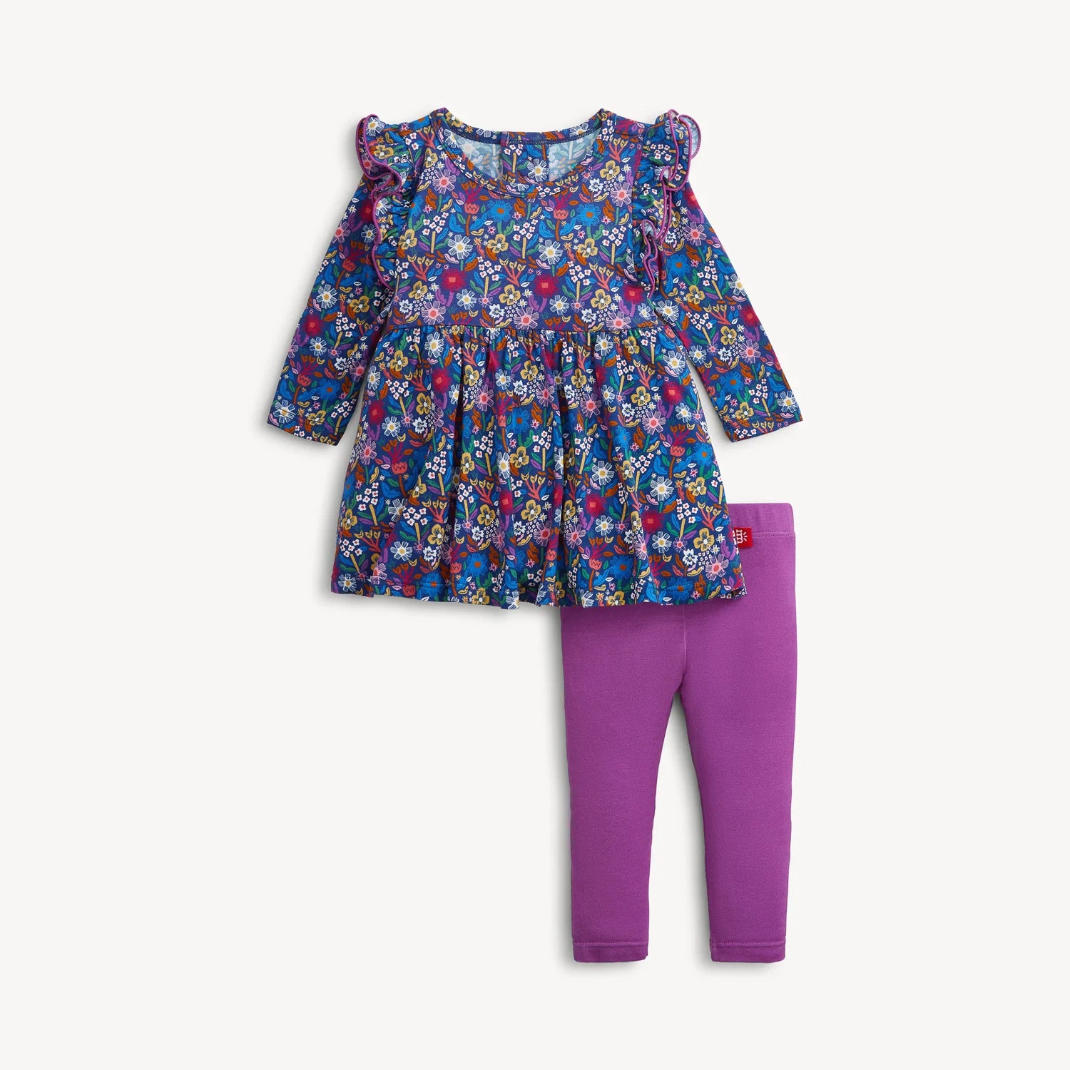 Magnetic Me LS Ruffle Dress w/ Legging Set | Astrid