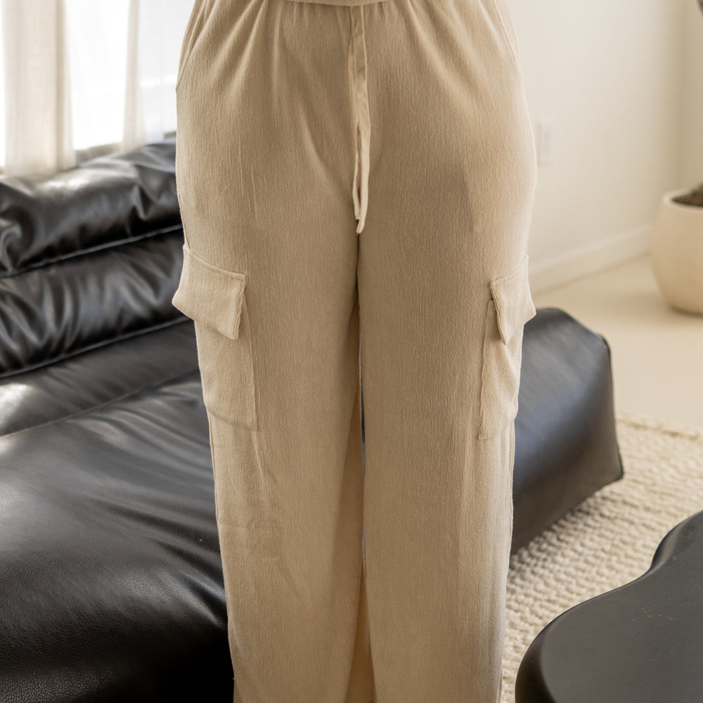 Knit Wide Leg Lounge Pants 