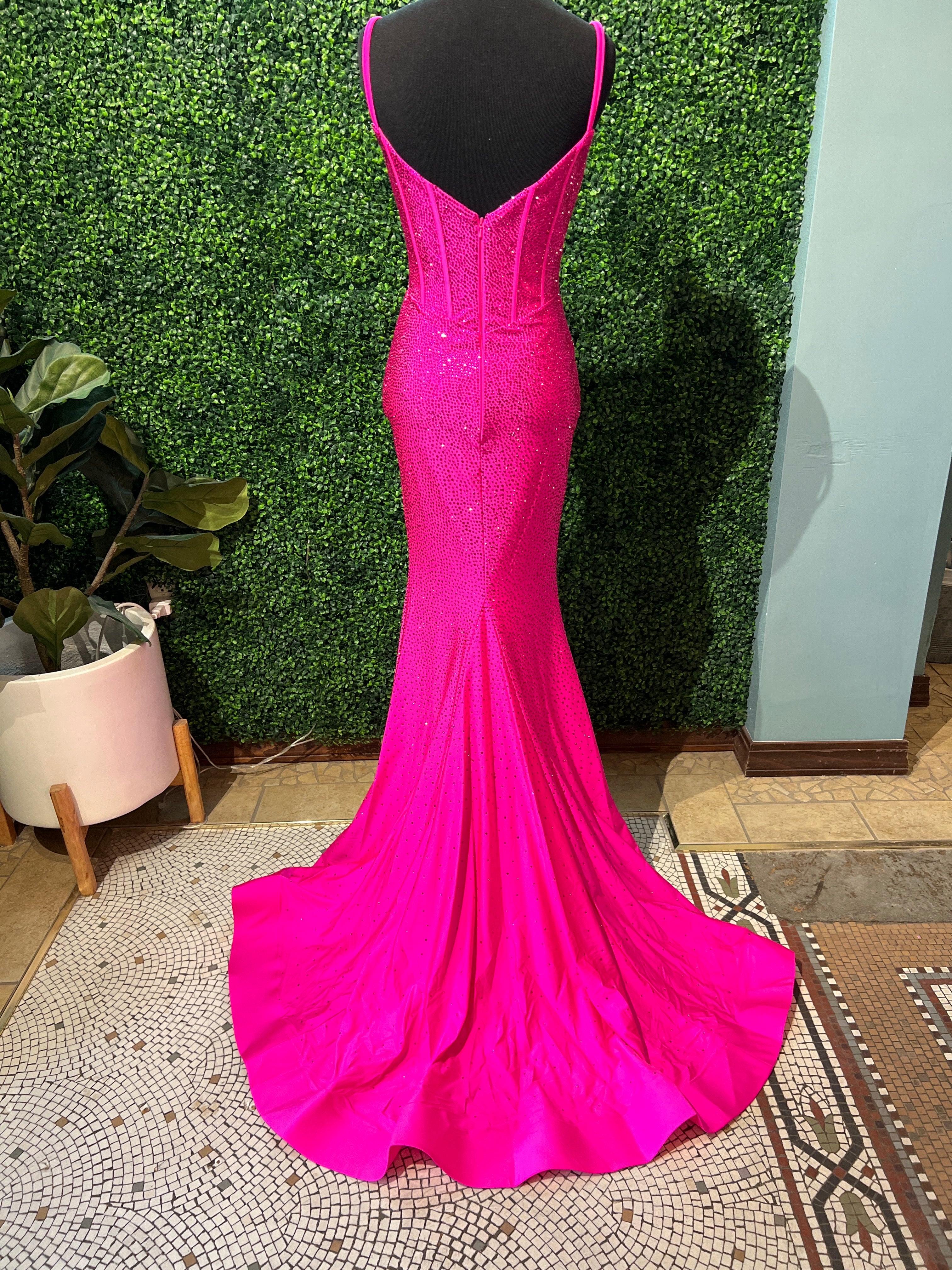 Prom Dress 55519 | Bright Fuschia