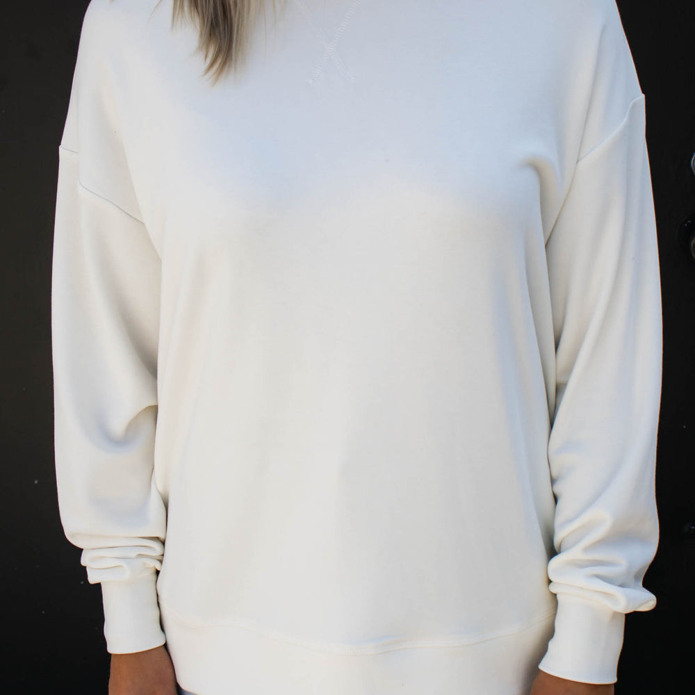 Willow Oversized Long Sleeve Top | White