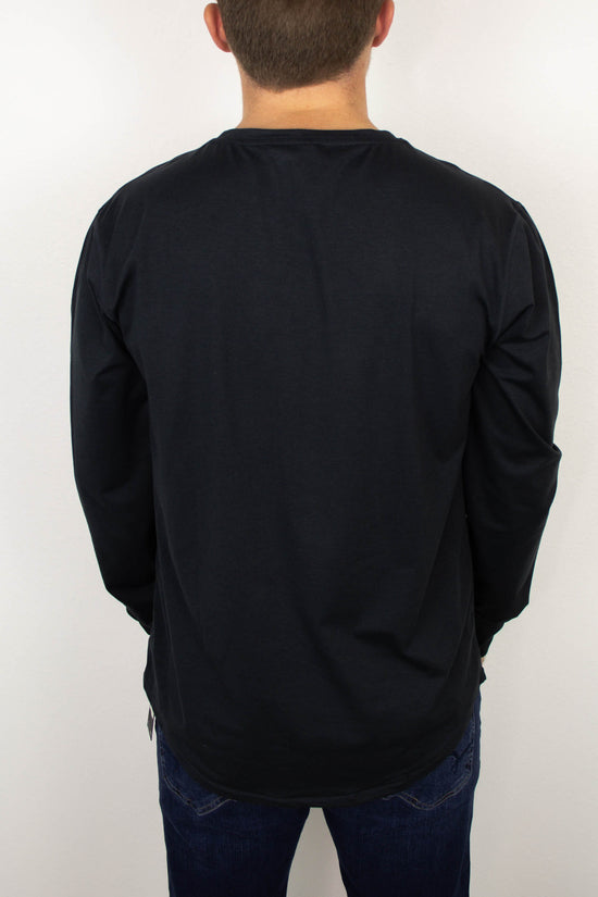Andrew Elevated Long Sleeve Pullover | Black